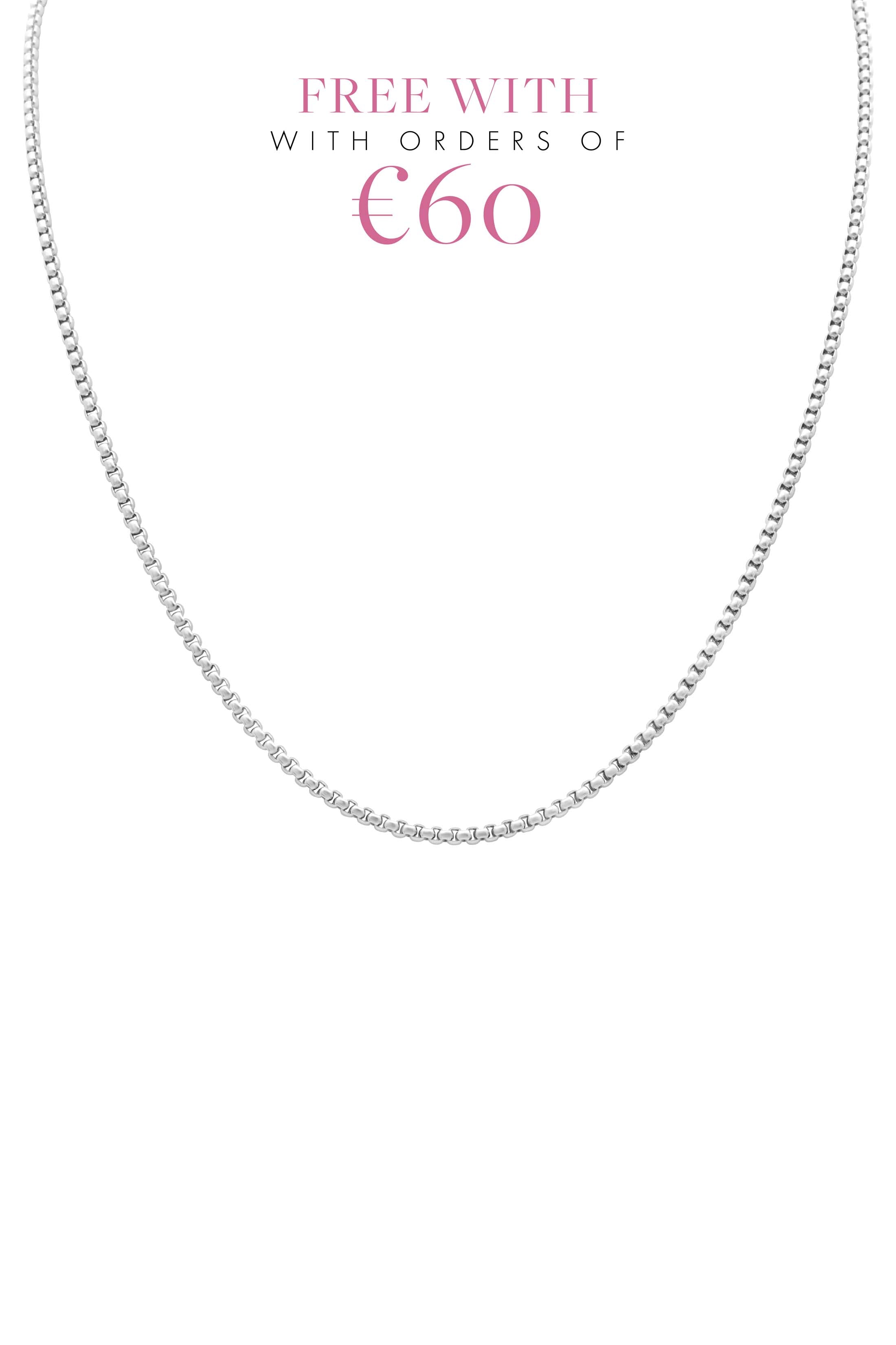Silver Box Chain Necklace