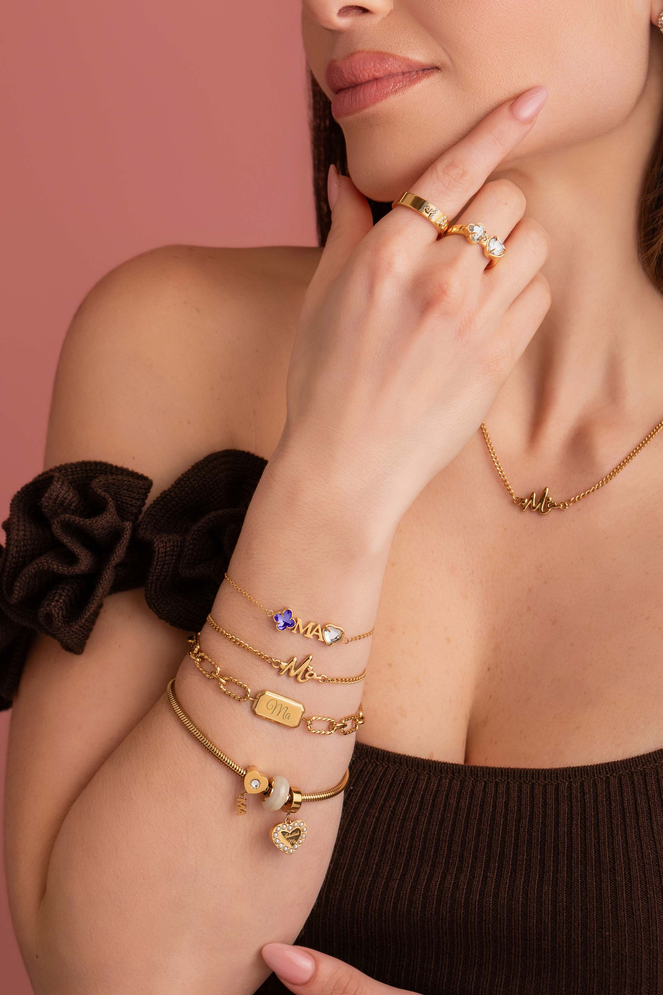Made for "Ma" Birthstone Bracelet