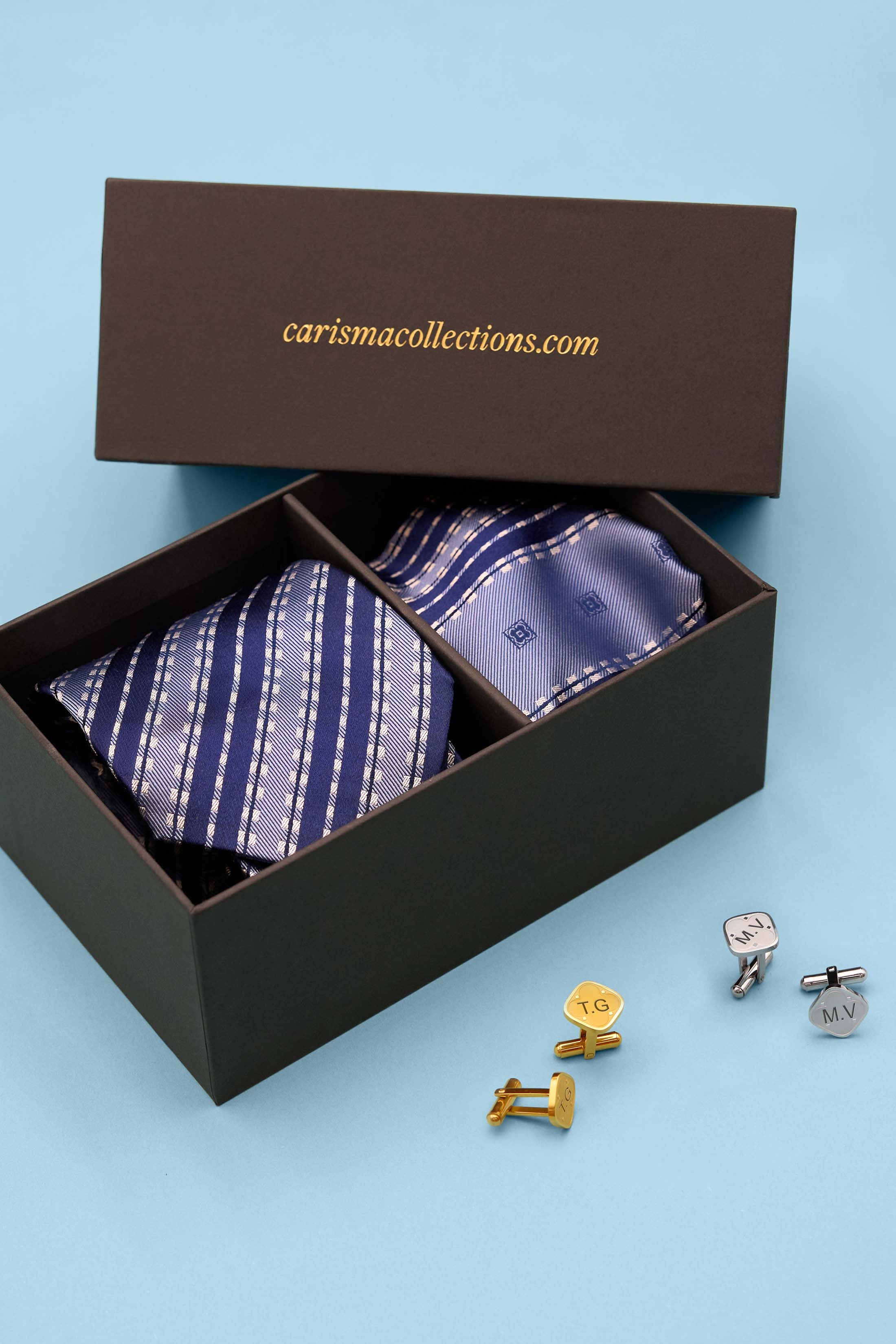 Coastline Tie & Pocket Square & Oliver&