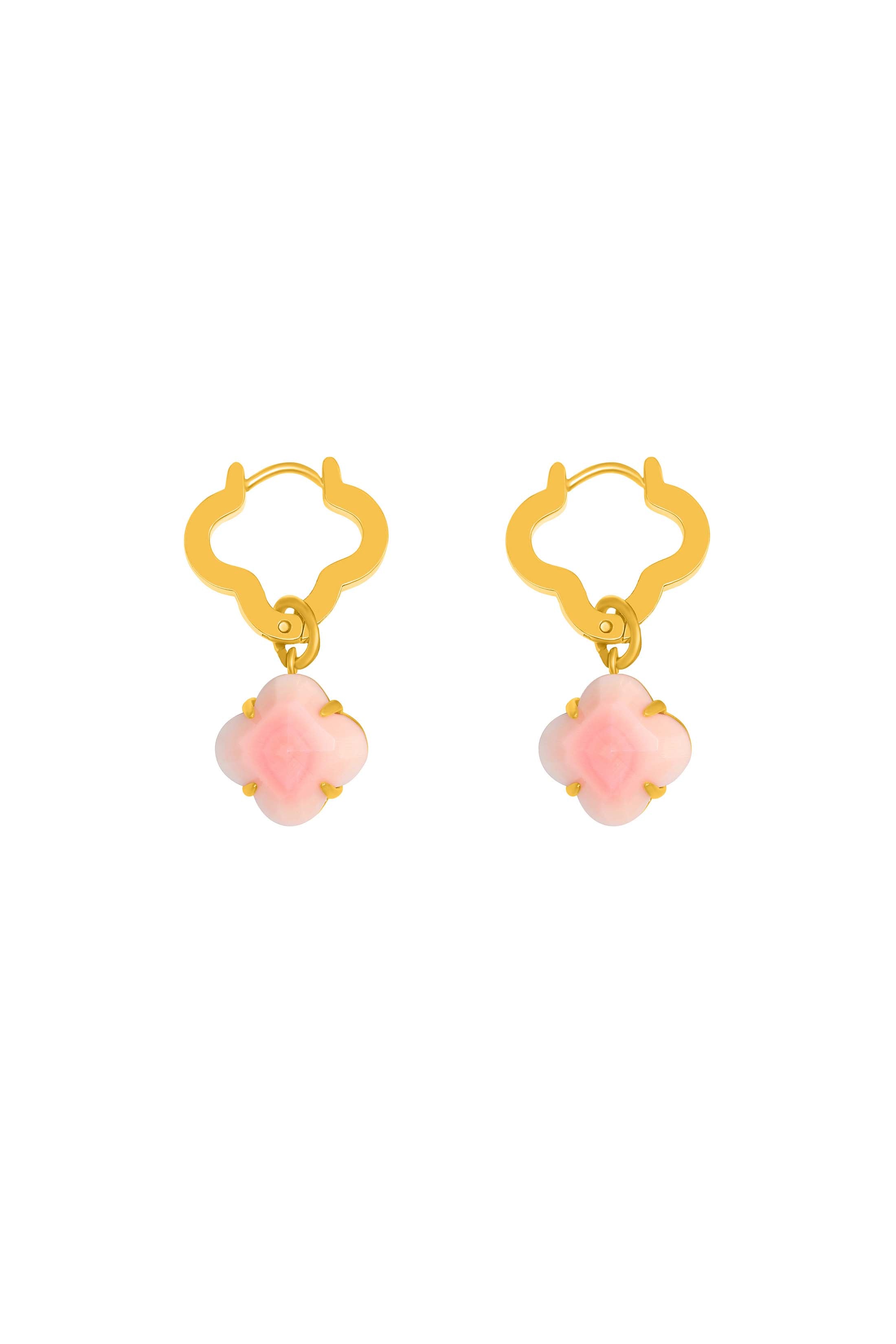 Pink Pearl Duo Earring Set
