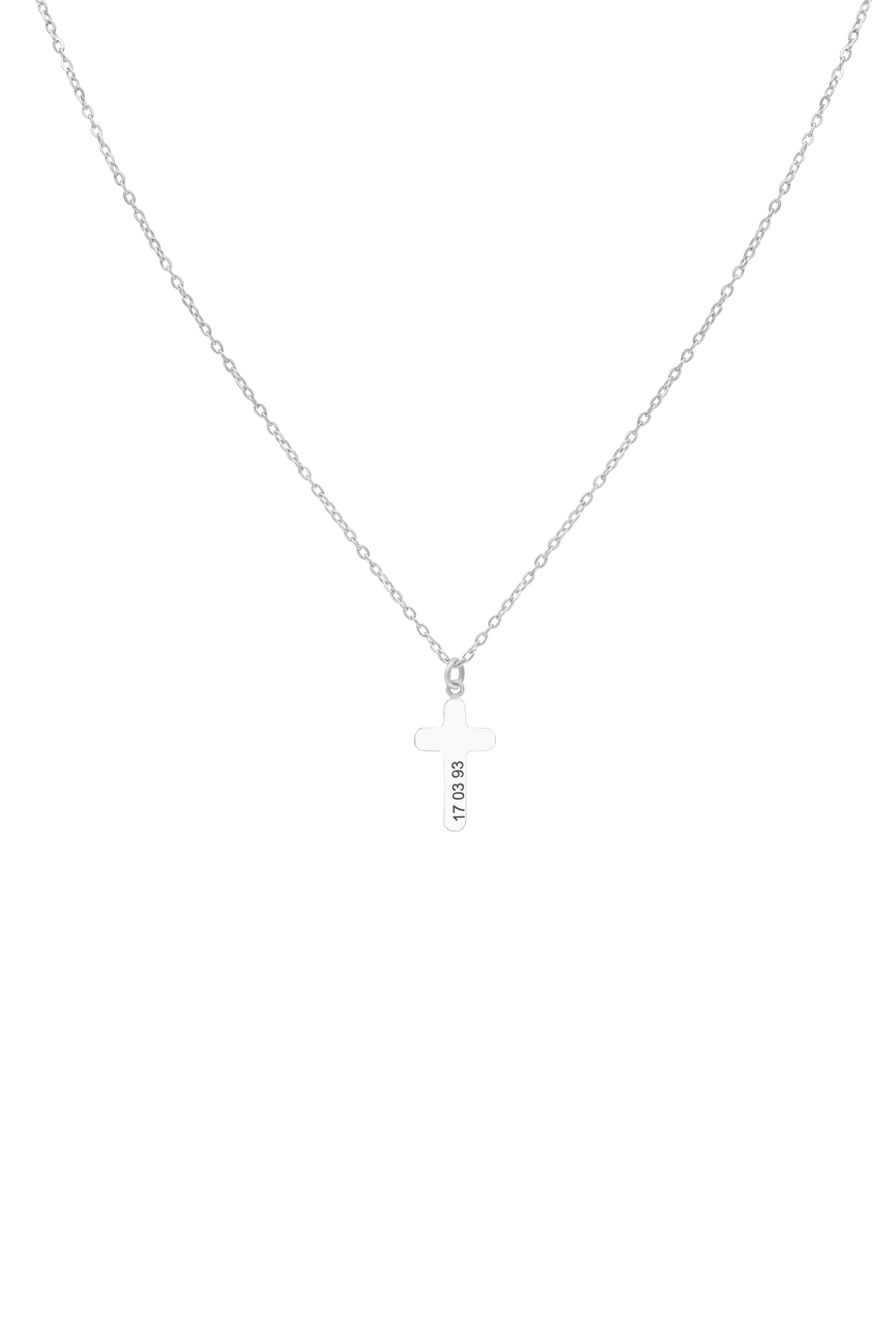 Cross Silver Necklace & Bracelet Gift Set