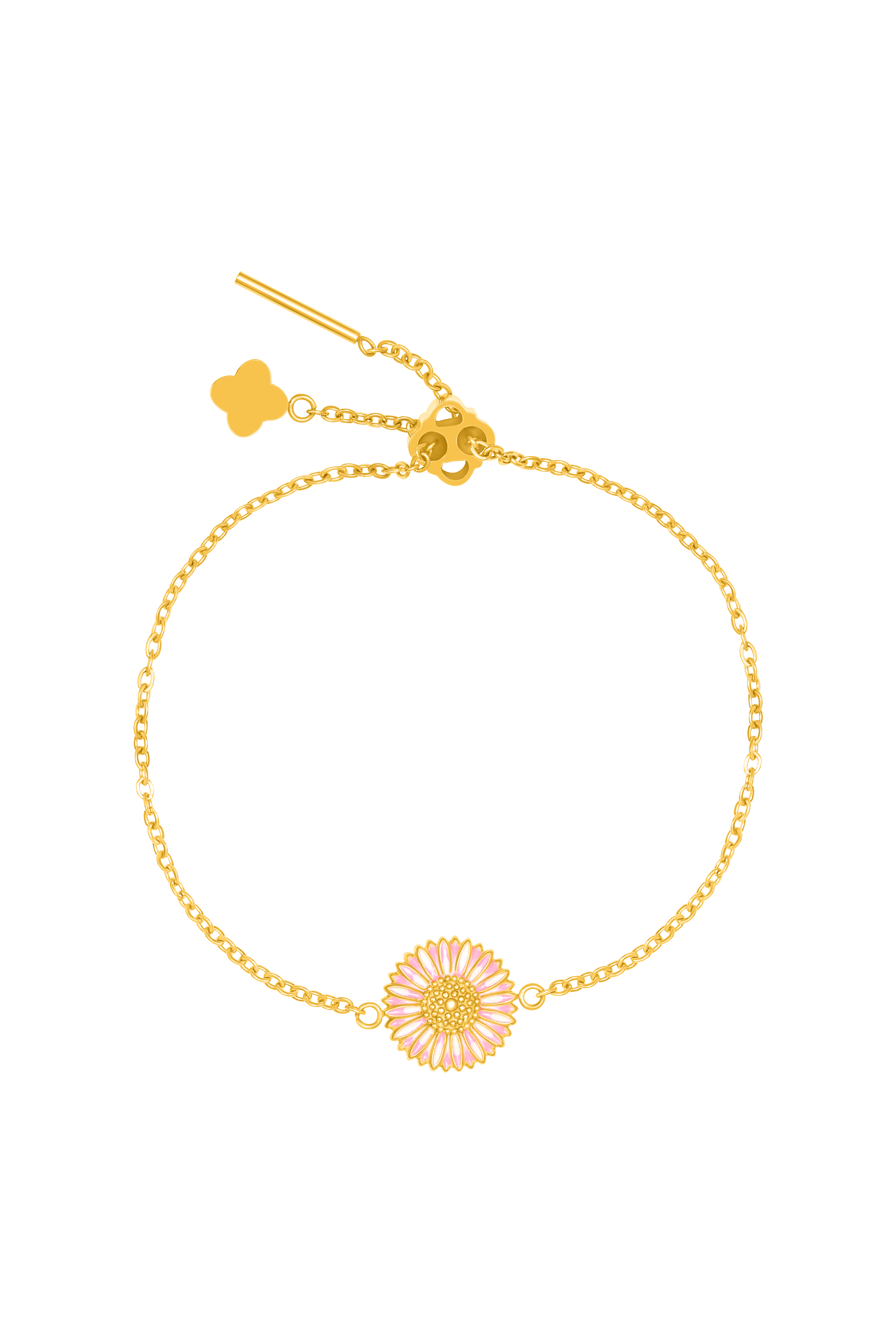 Gerbera Glow Engravable Bracelet