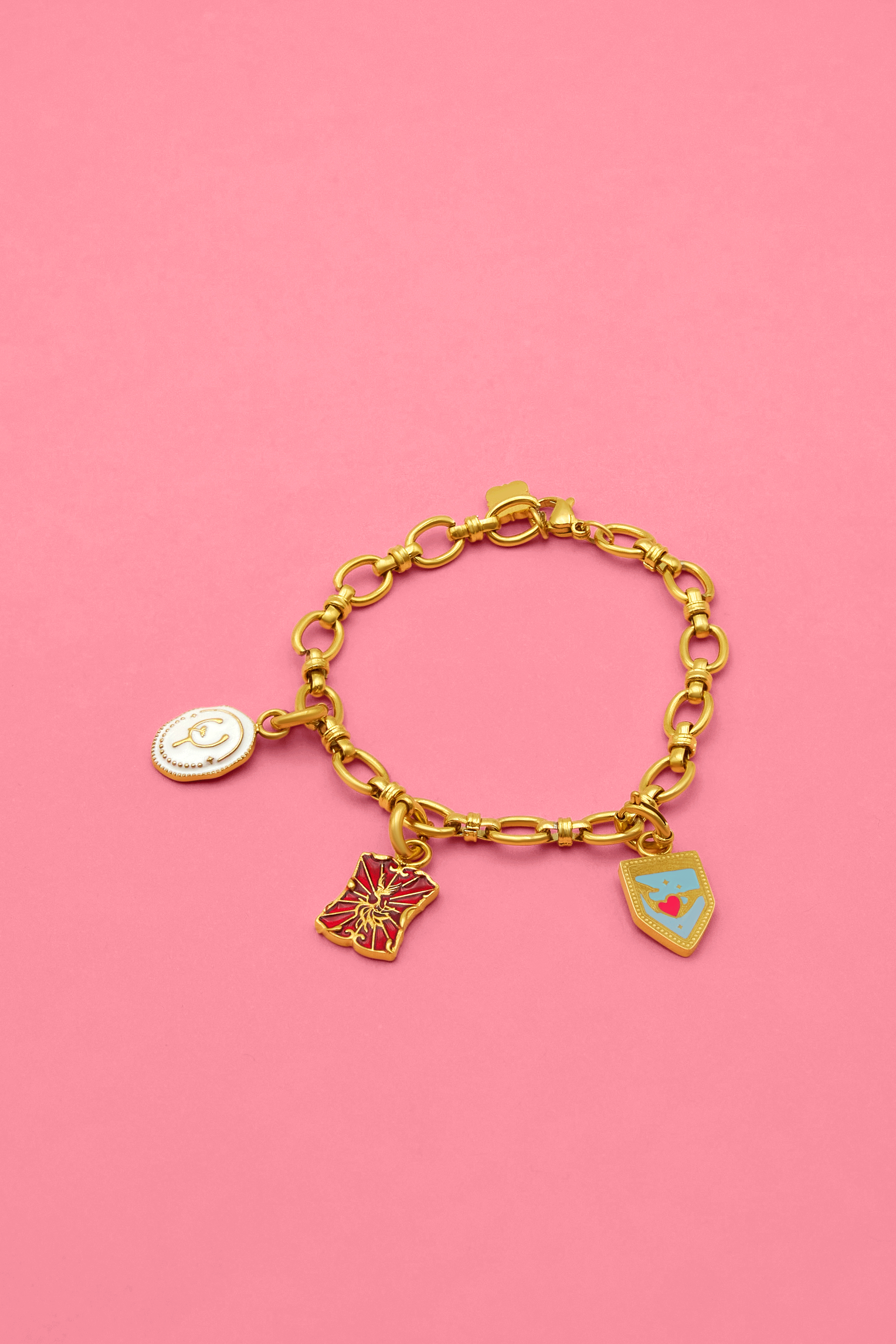 Signature Link Bracelet - Triple Charm Gift Set