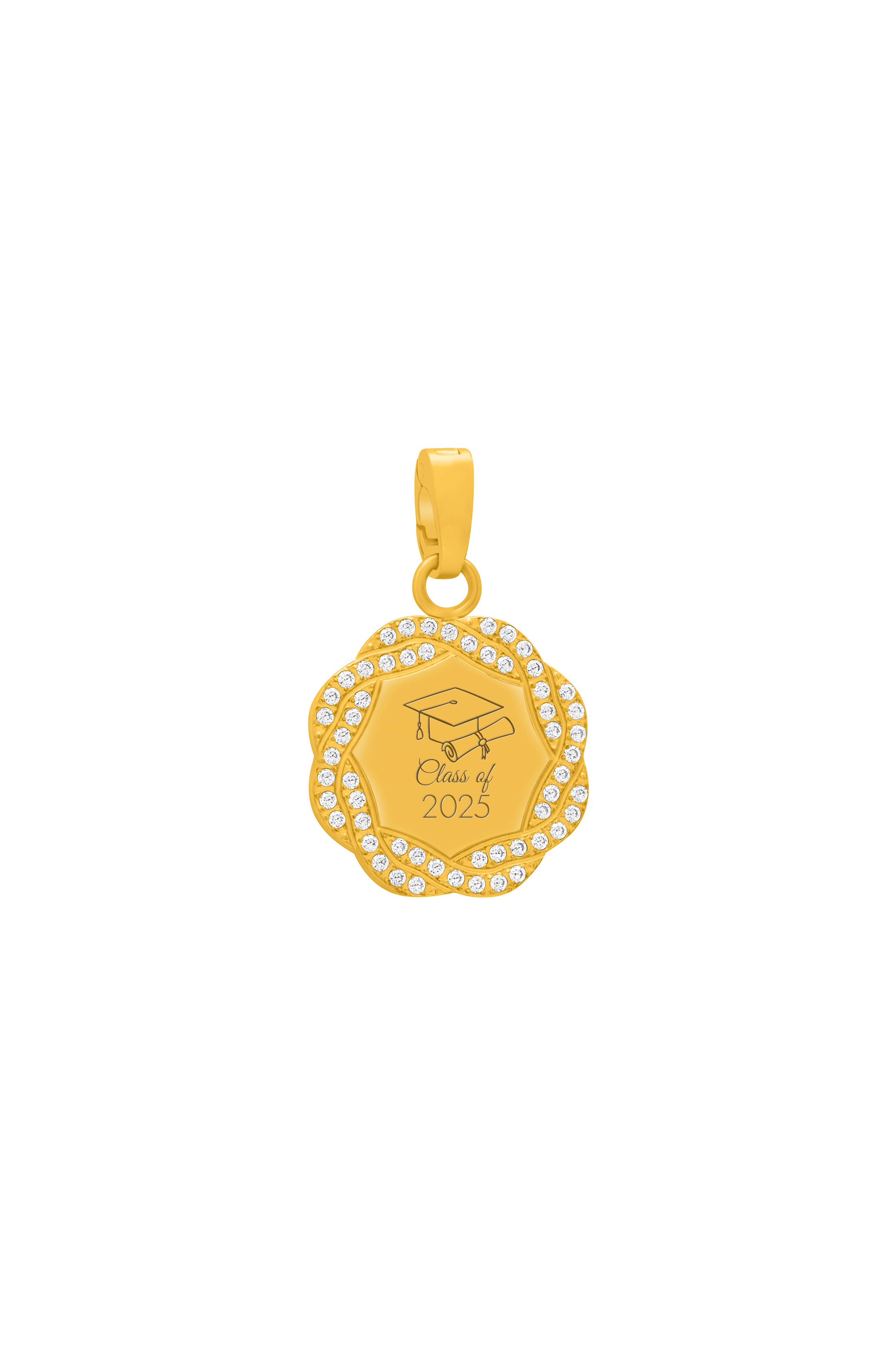 Graduation Zirconia Wreath Pendant