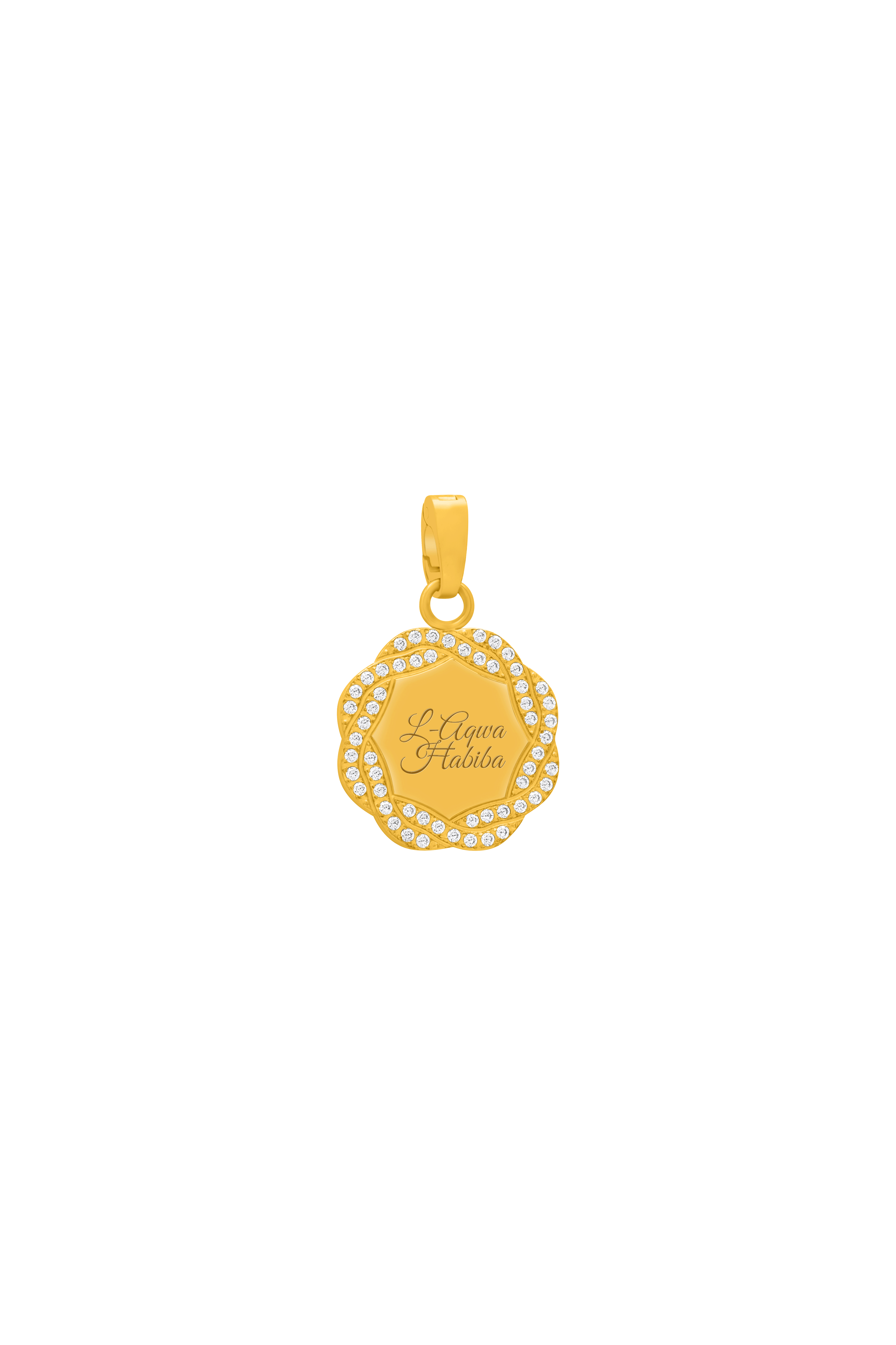 Friendship Zirconia Wreath Pendant