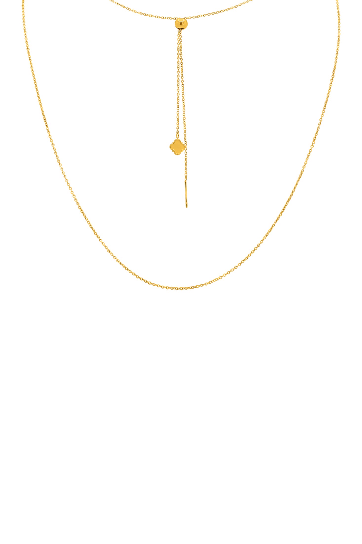 Petite Chain Necklace with Adjustable Toggle