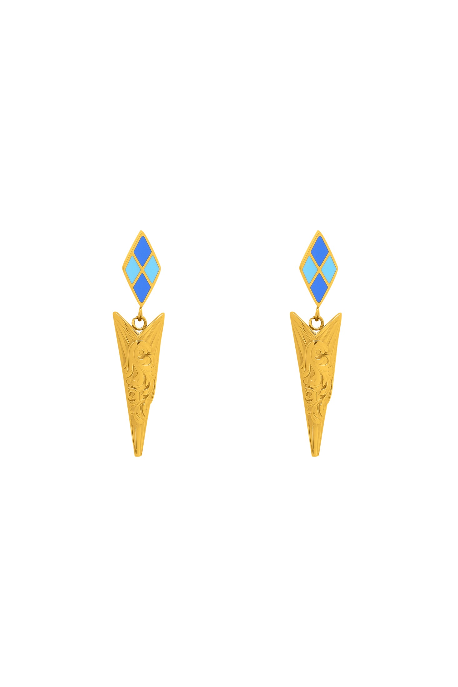 Paros Drop Stud Earrings