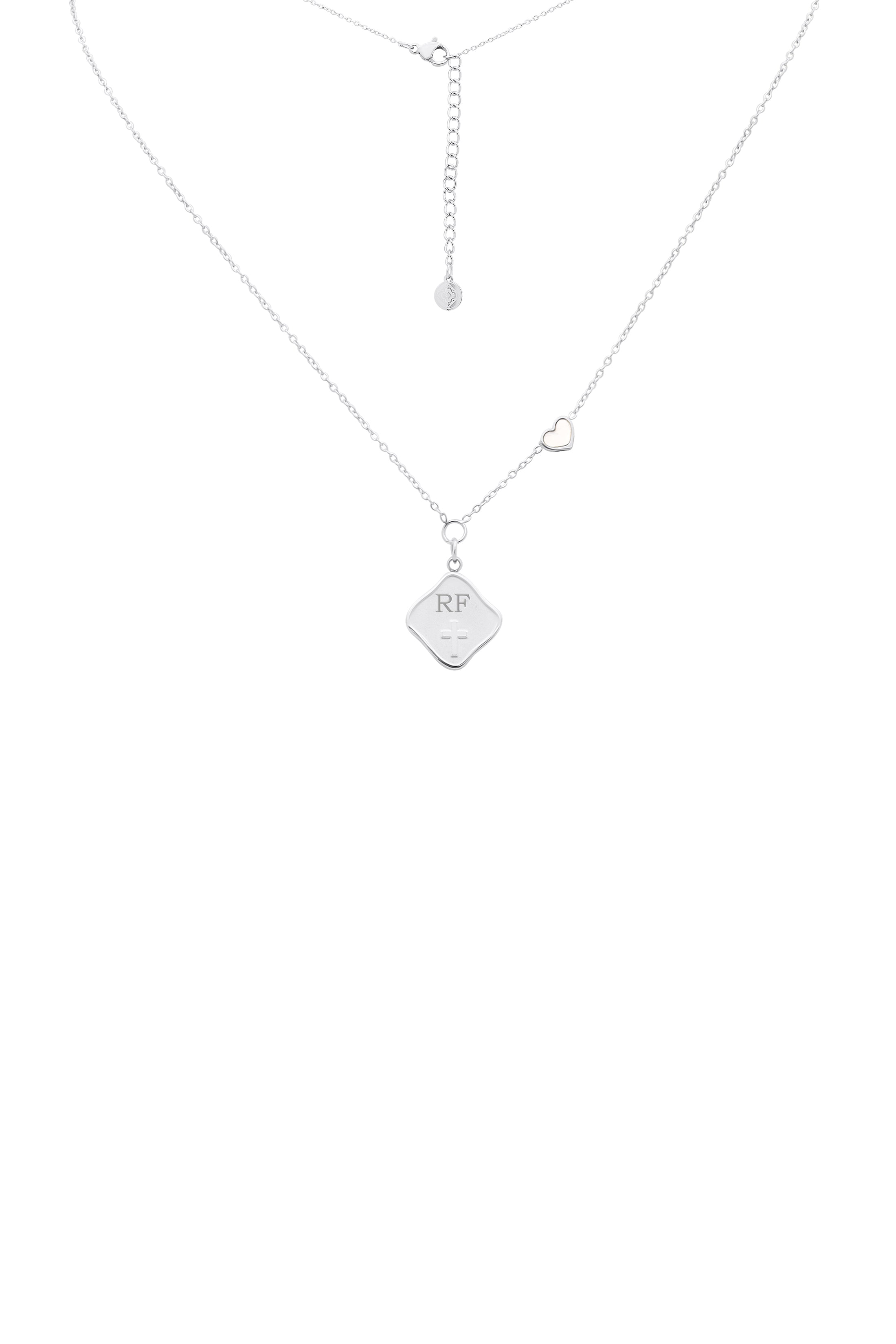 Engravable Cross Silver Necklace