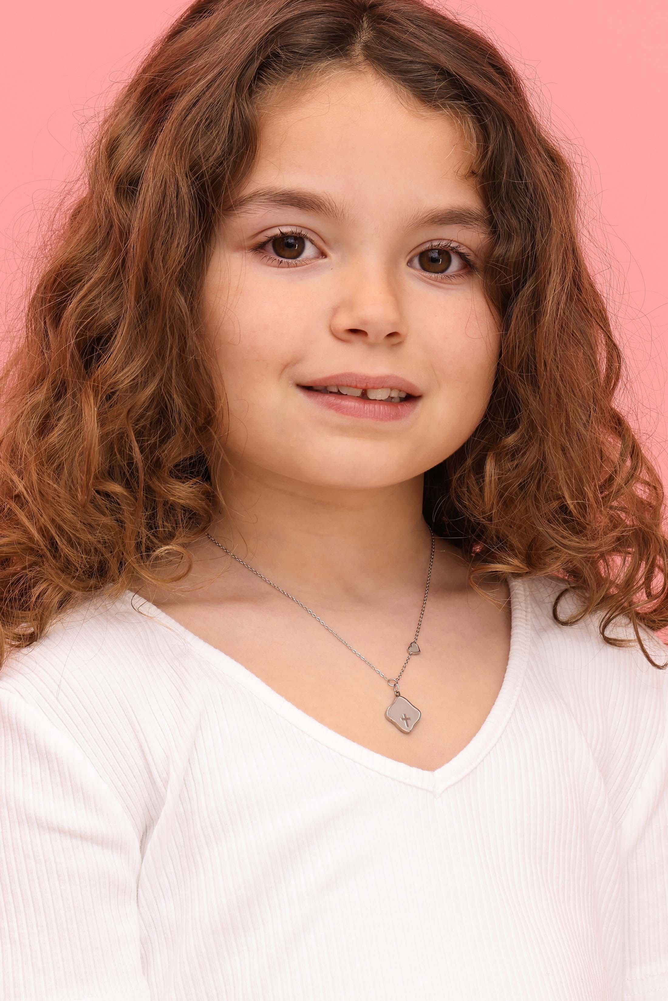 Engravable Cross Silver Necklace