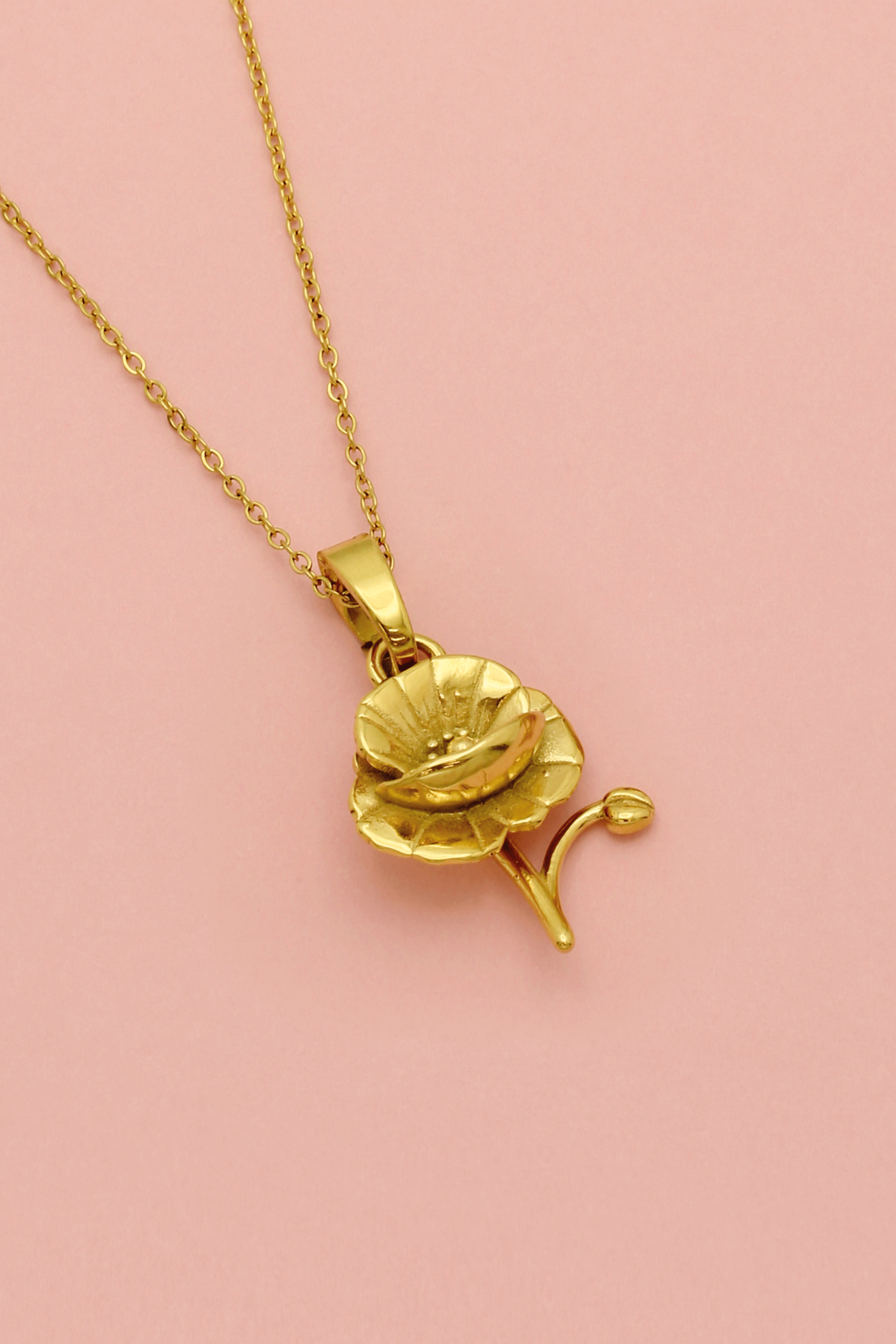 Birth Flower Necklace Gift Set