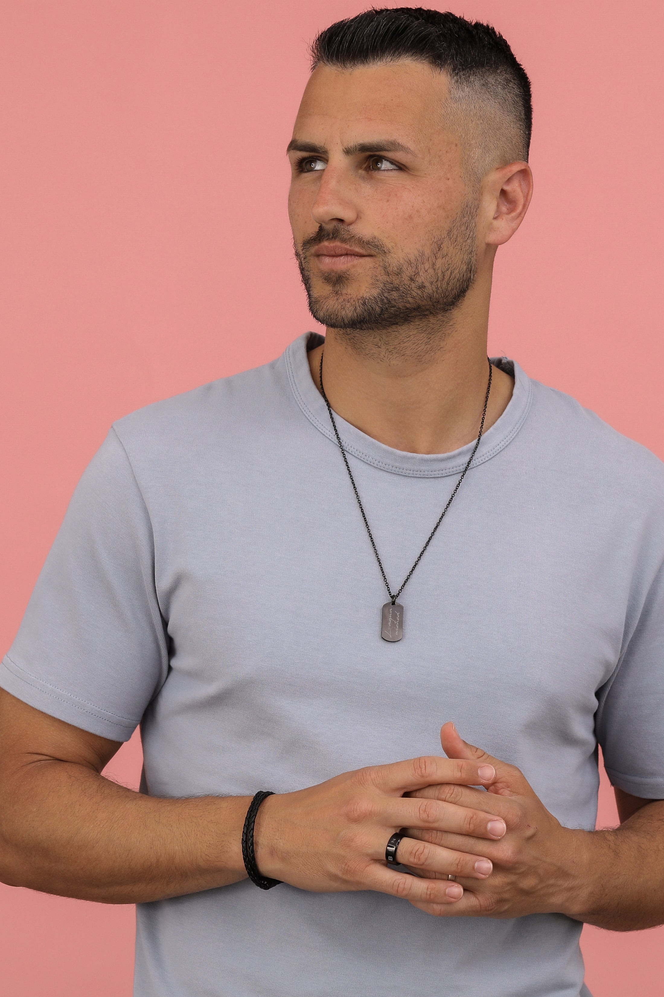 Black Carisma Tag Pendant