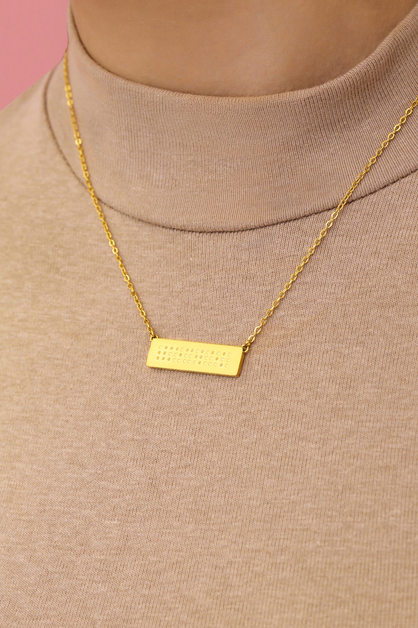 Braille Necklace