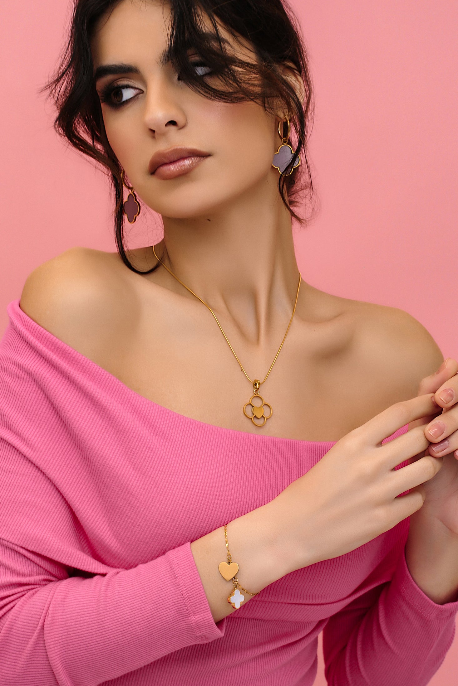 Engravable Heart Friendship Bracelet Gift Set