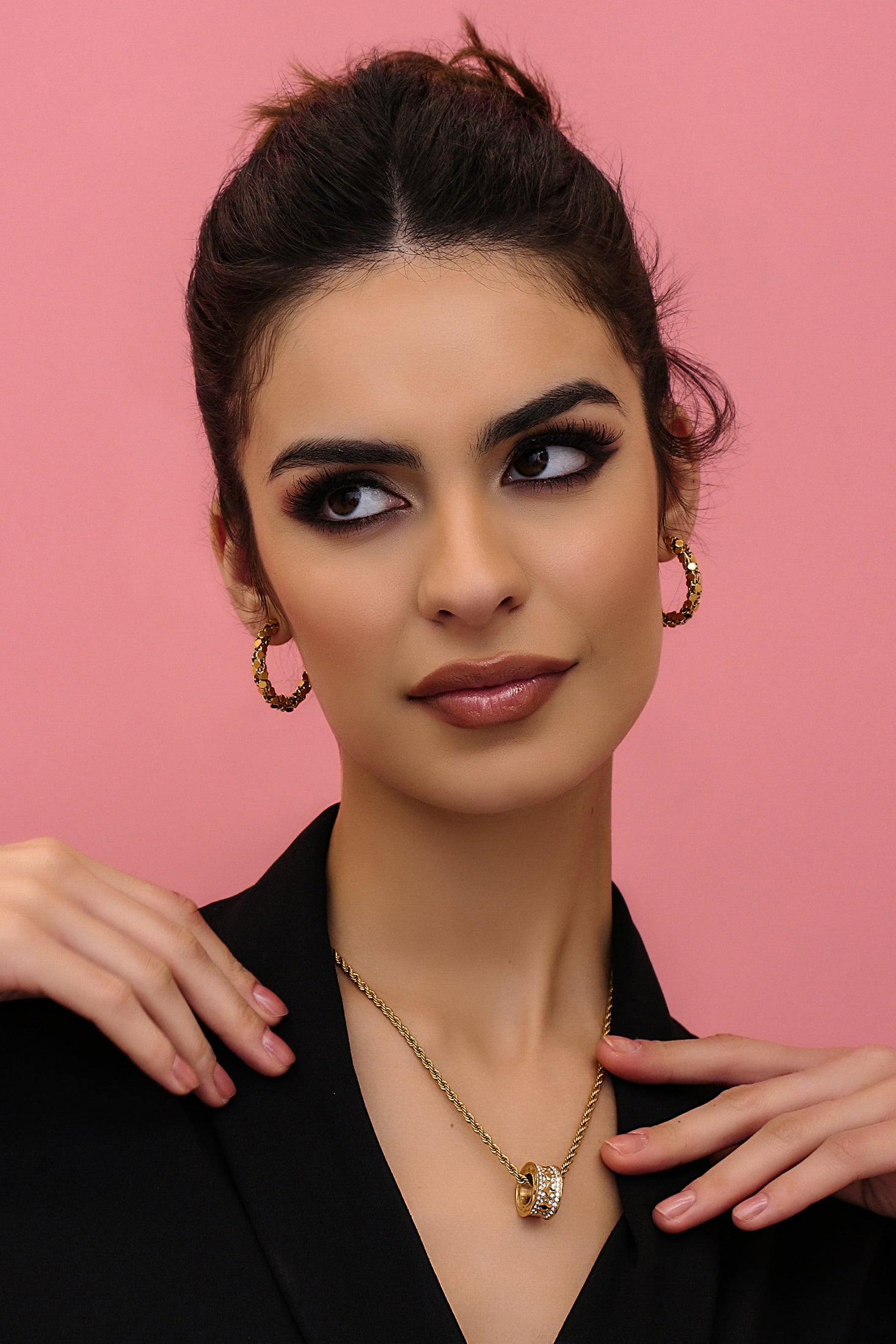 Petite Multi Facade Carisma Hoop Earring Set