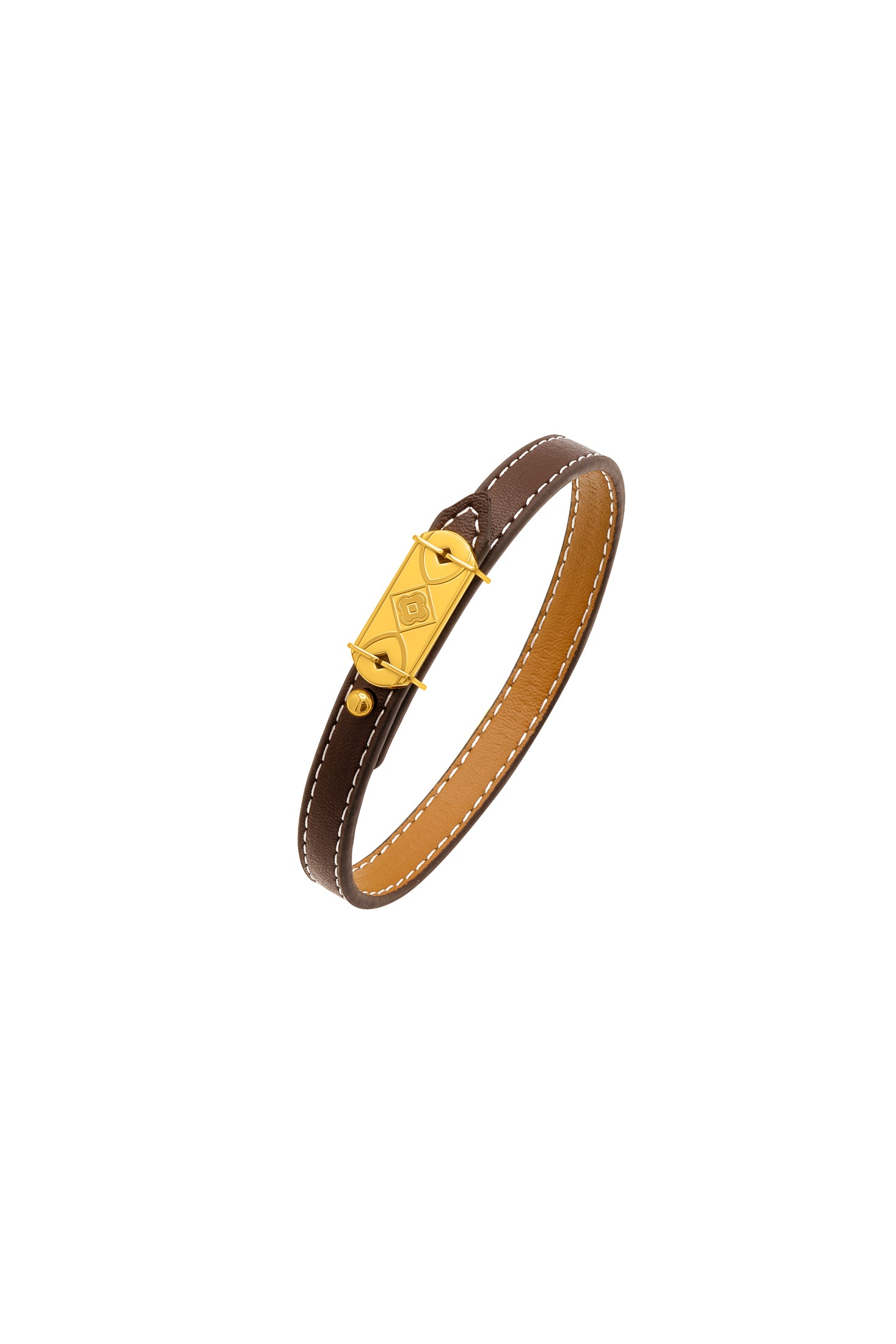 Brown Buckle Leather Bracelets