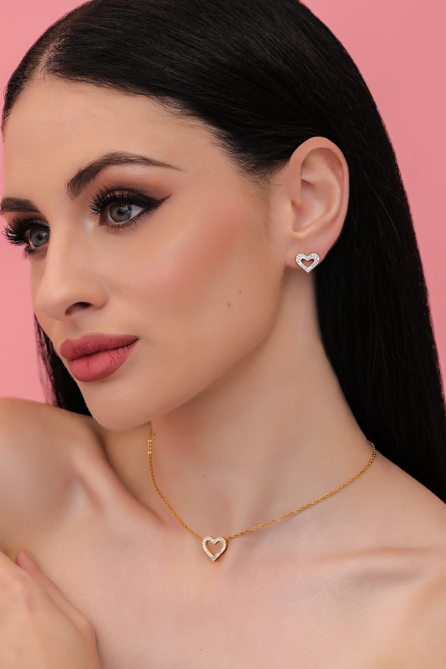 Infinite Love Pavé Petite Stud Earring Set