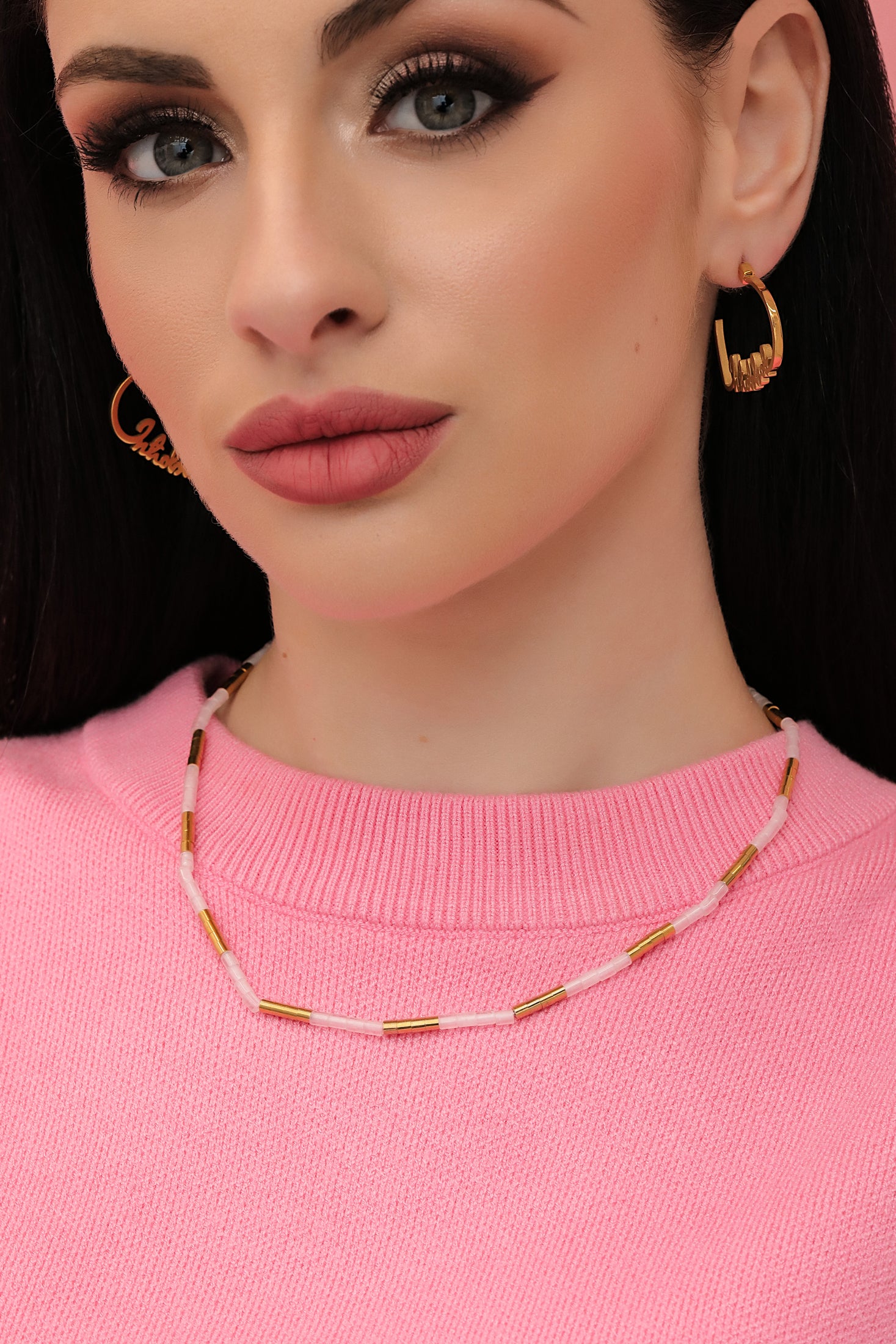 Inħobbok Qalbi Medium Hoop Earring Set