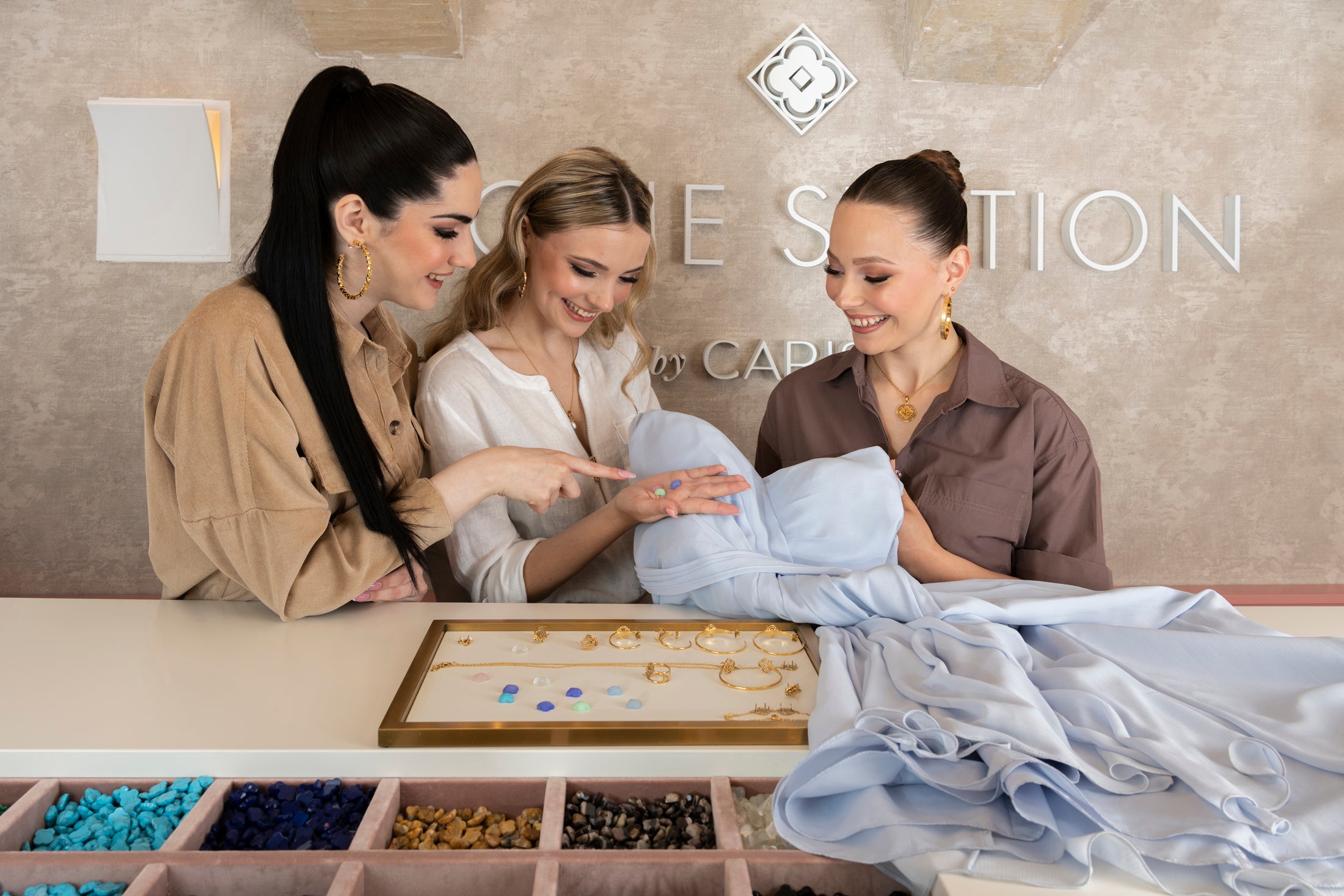 Bridal Party Stone Station Experience