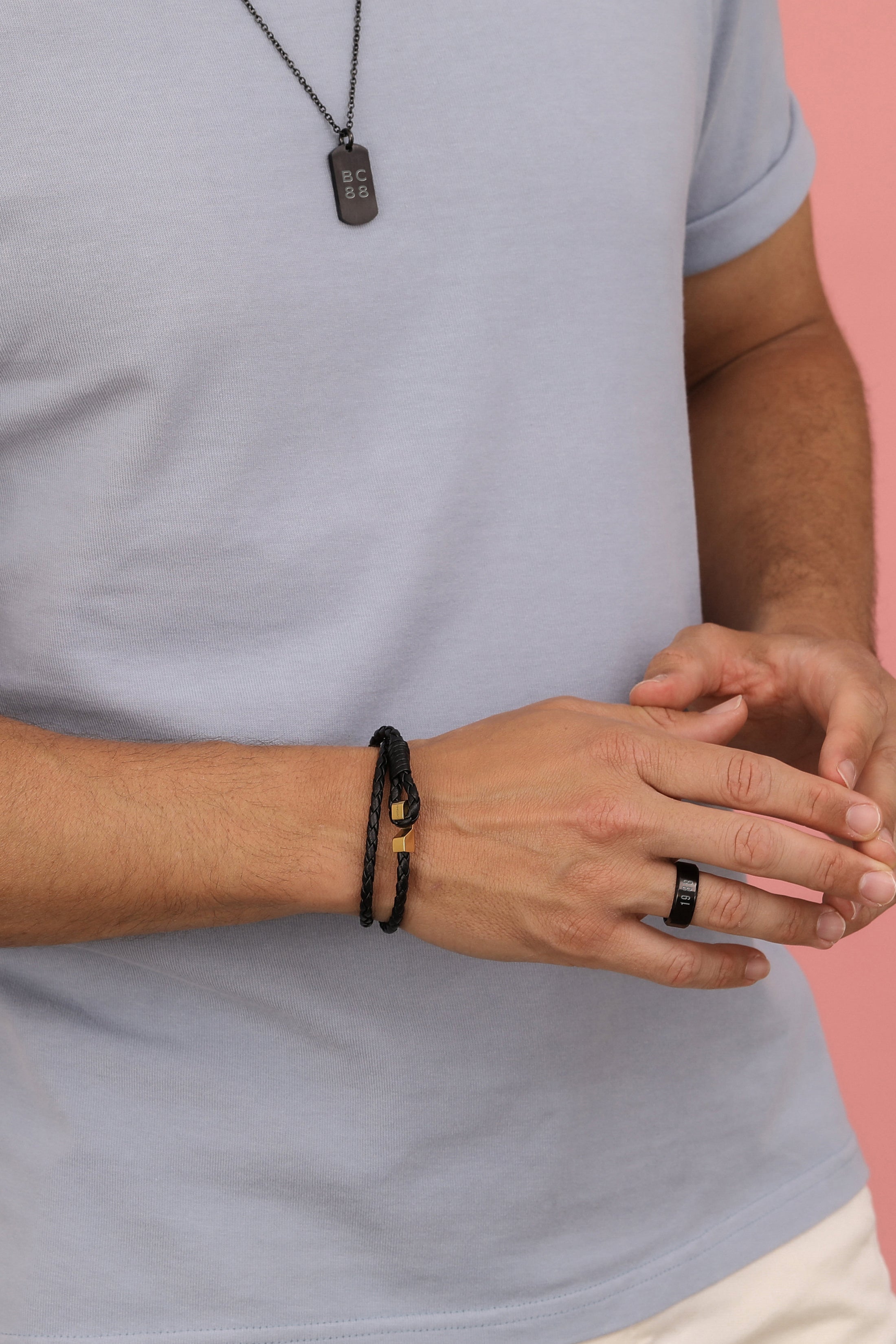 Black Carisma Tag Pendant