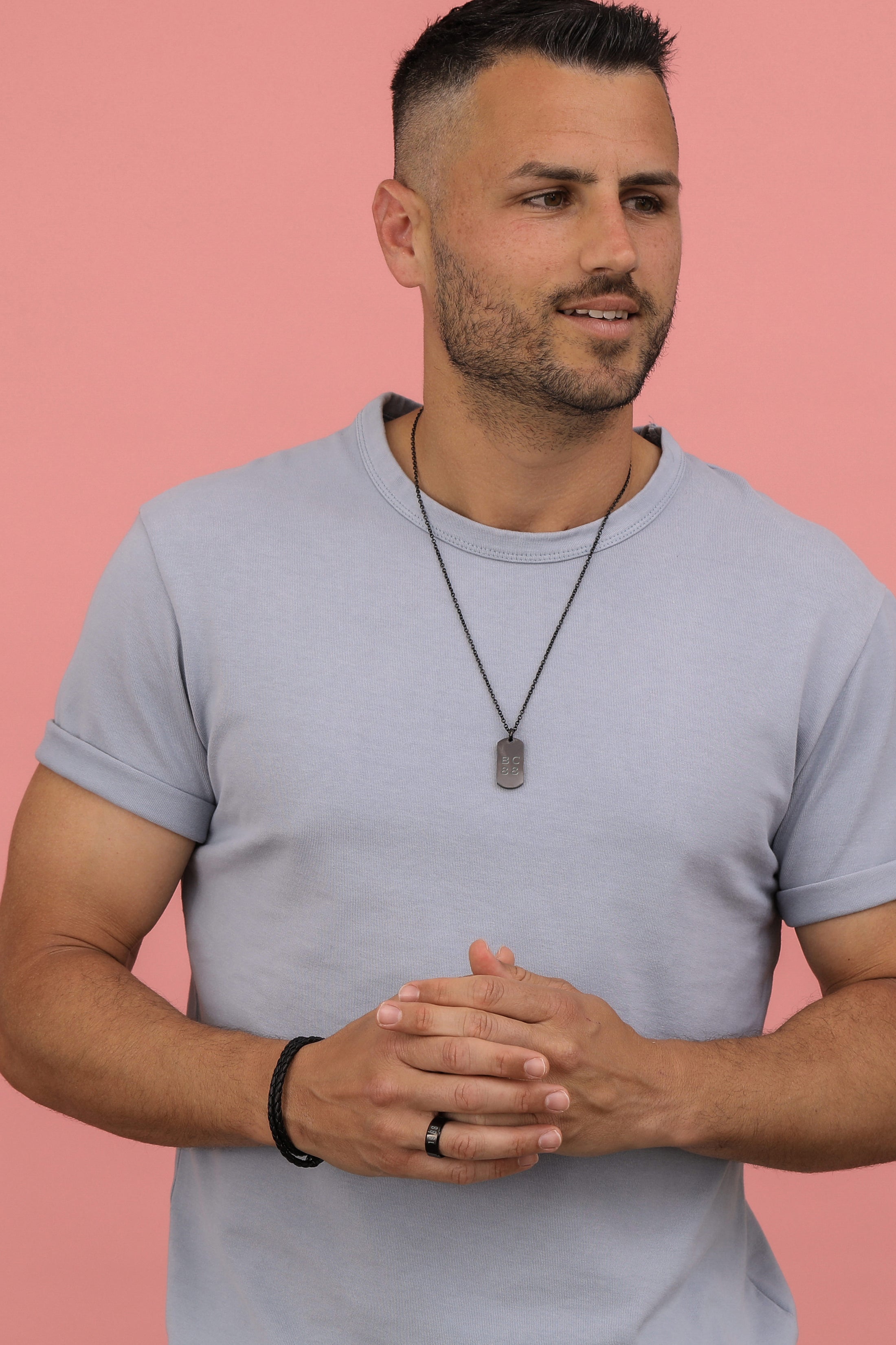 Black Carisma Tag Pendant