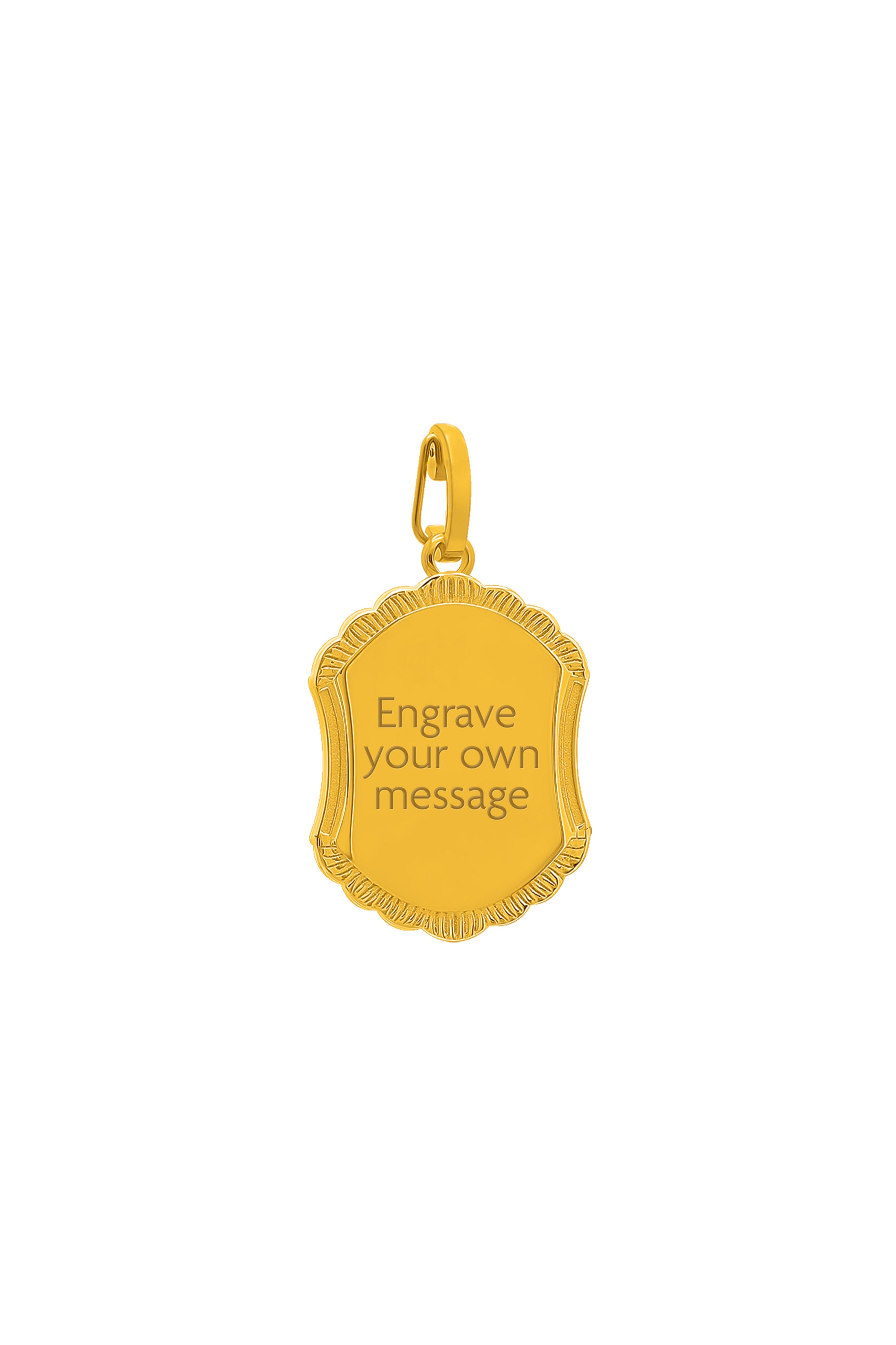 Gozo Lace Engravable Pendant & Carisma Logo Birthstone Pendant Gift Set