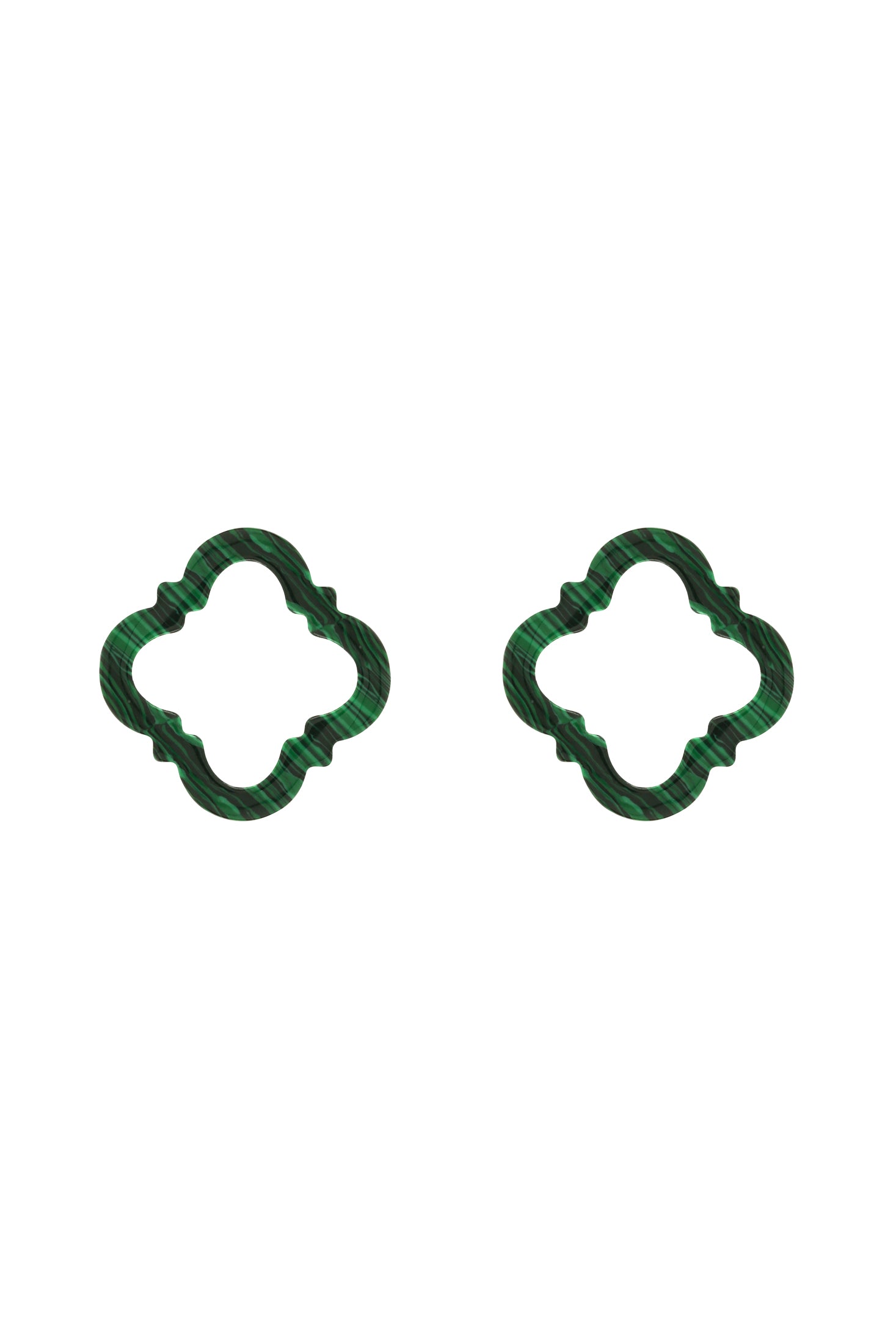 Stone Station Malachite Carisma Logo Earring Stone