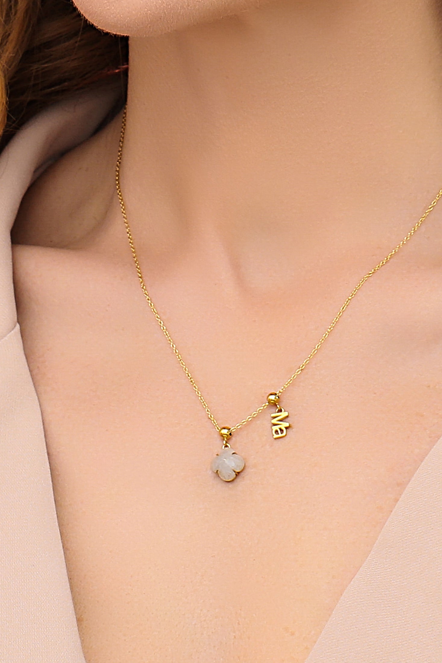 "Strength" Labradorite Stone Toggle Charm Pendant