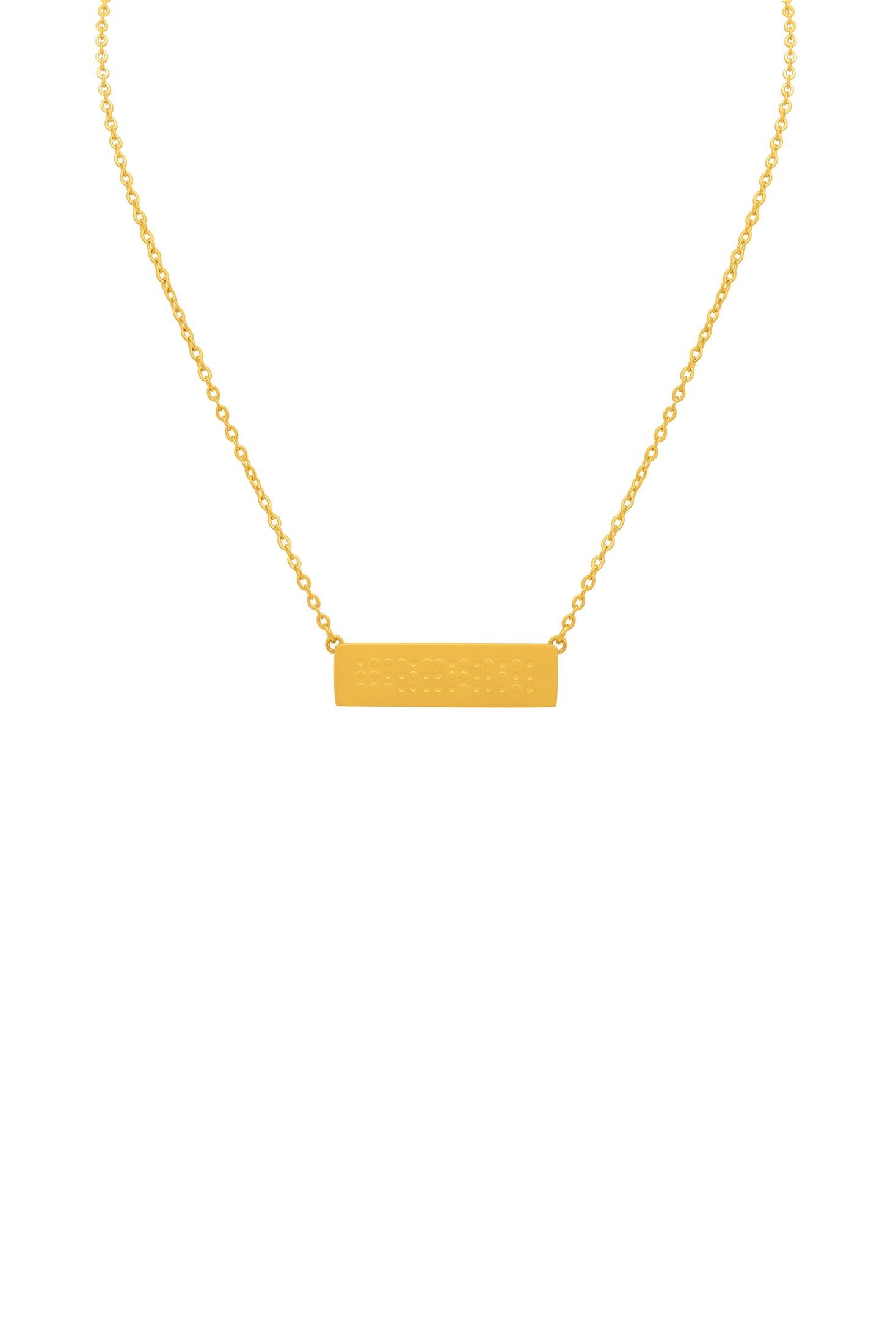 Braille Necklace