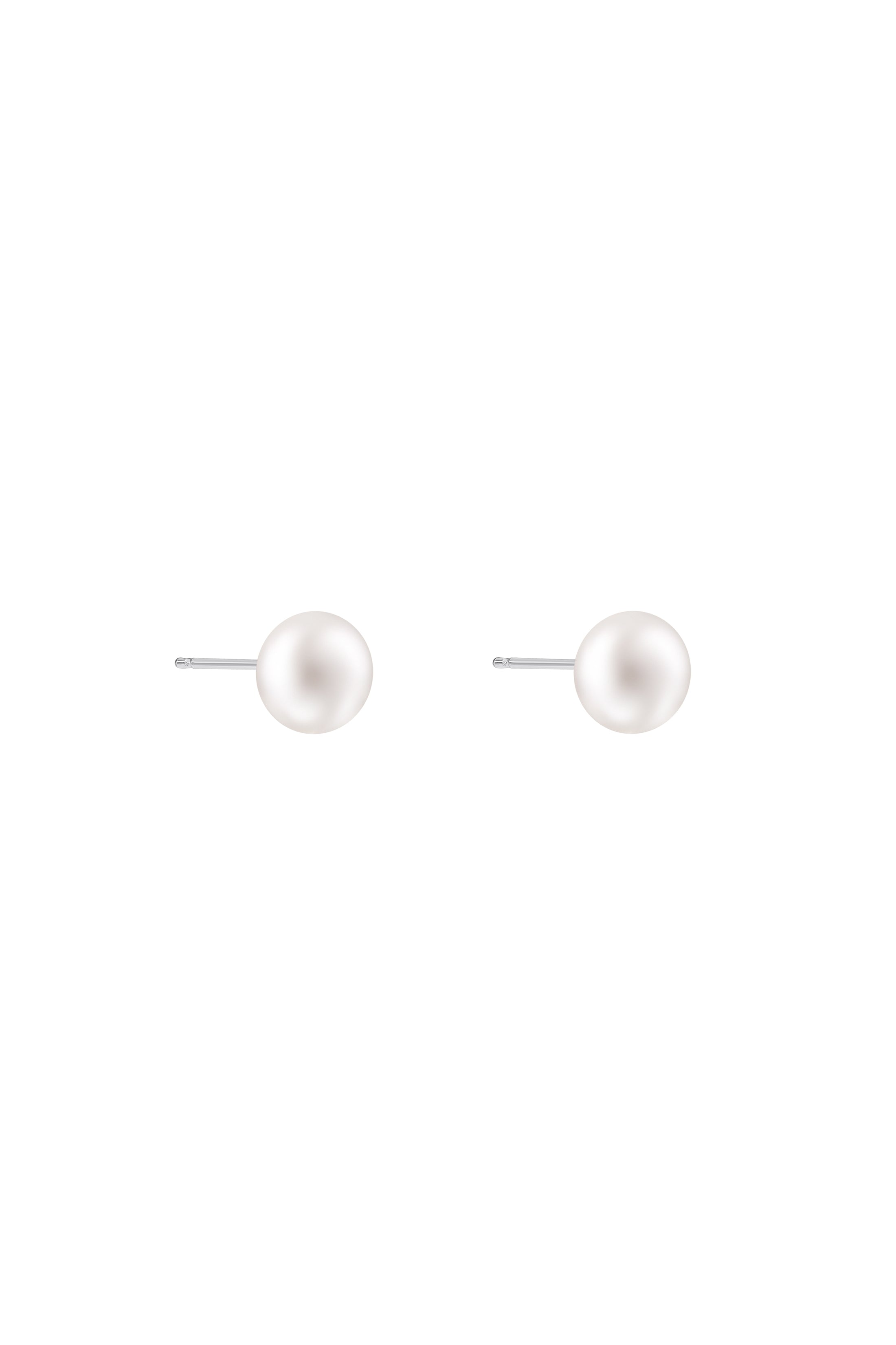 8MM FreshWater Pearl Silver Stud Earring Set