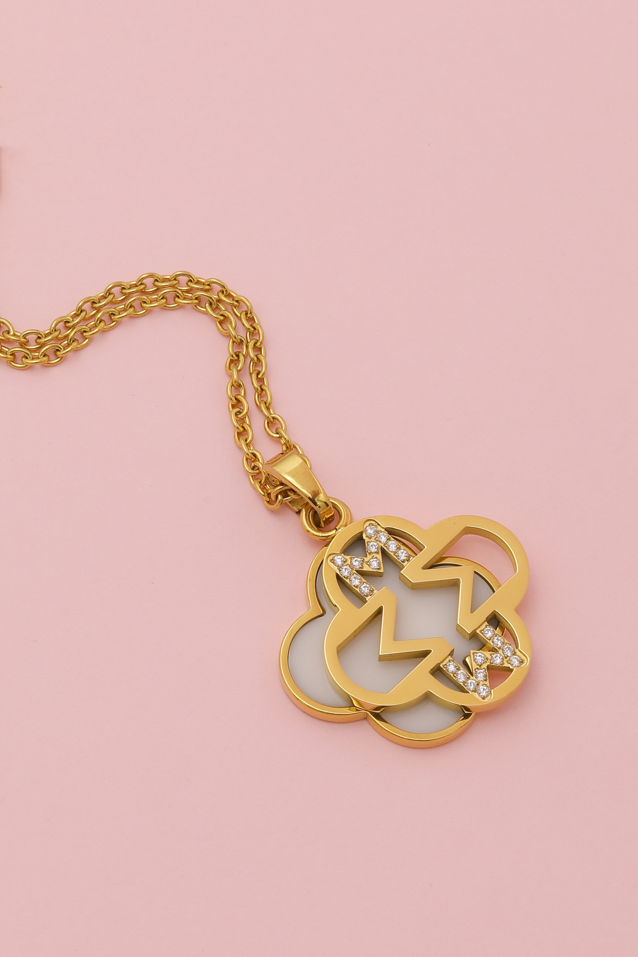 Riflessi Letter Pendant & Birthstone Chain Gift Set