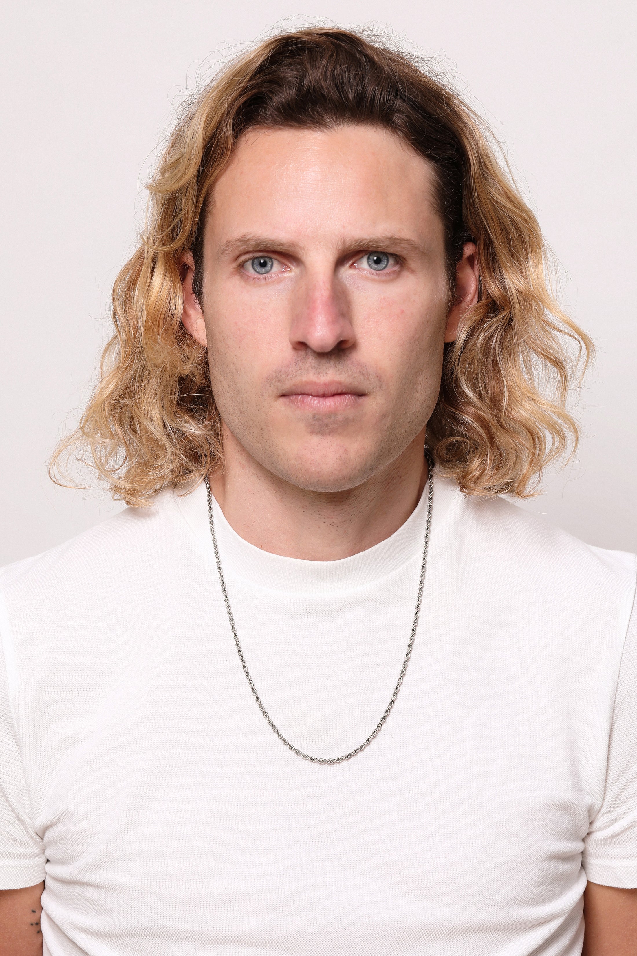 Silver Rope Chain Necklace