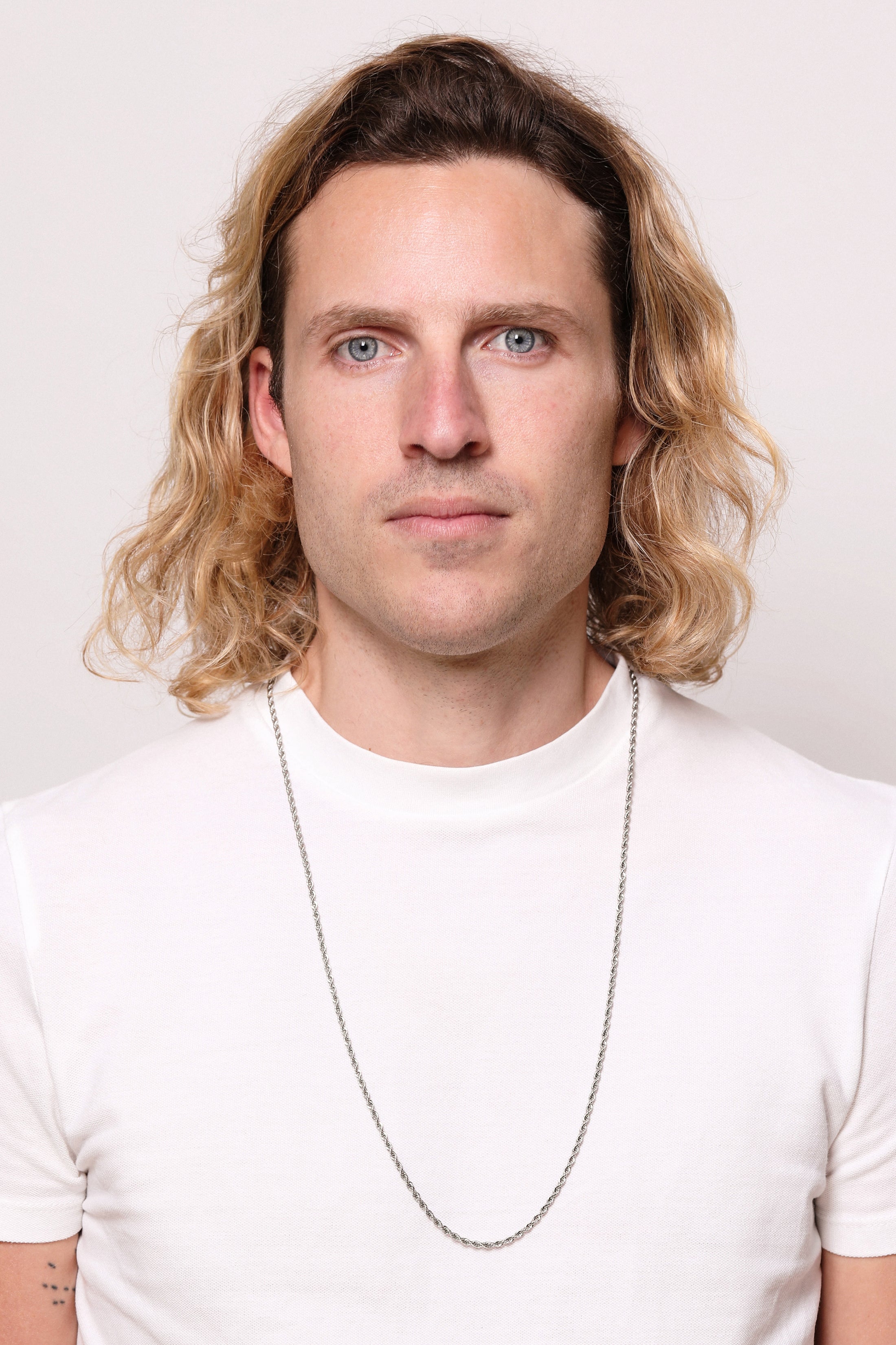 Silver Rope Chain Necklace