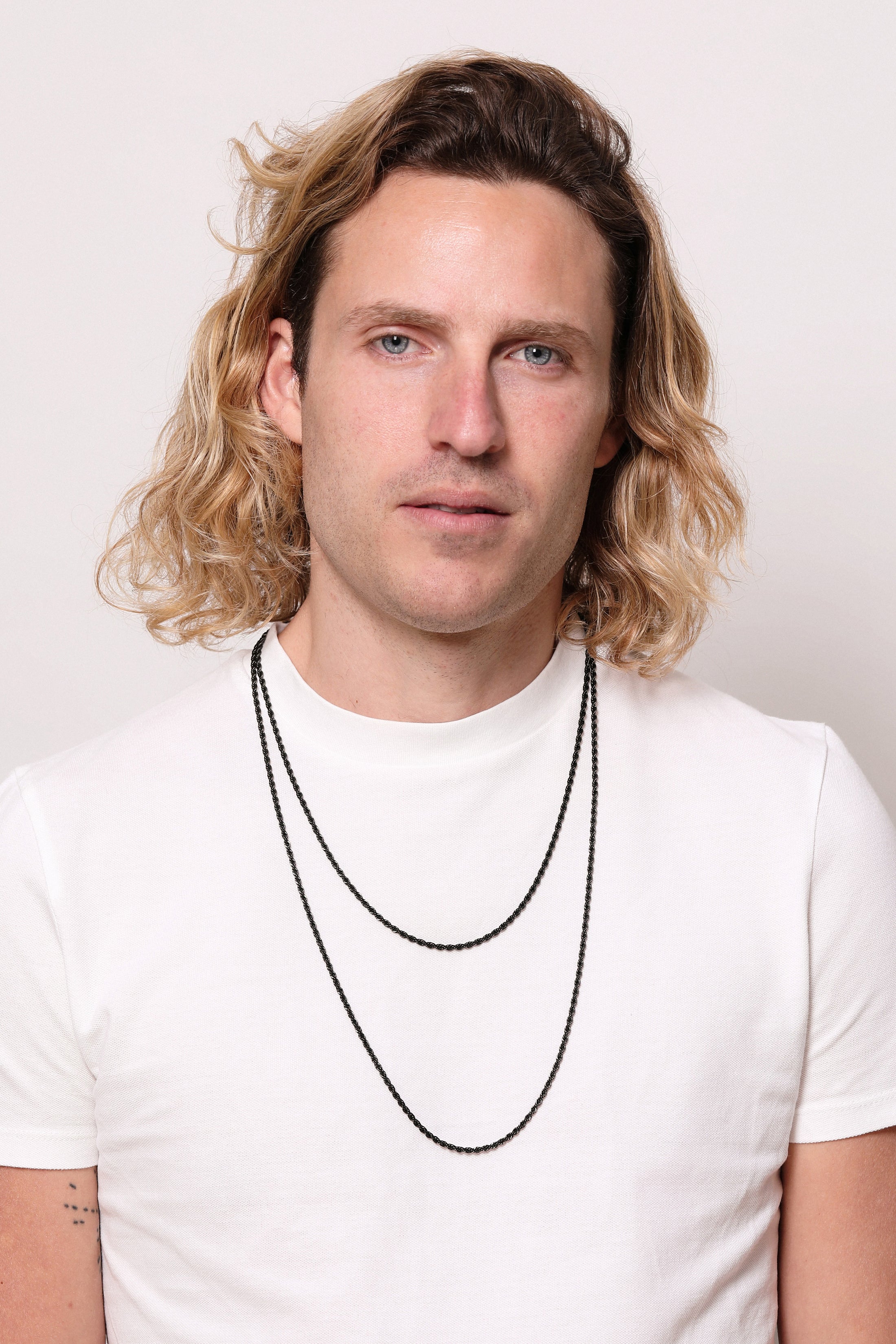 Black Rope Chain Necklace