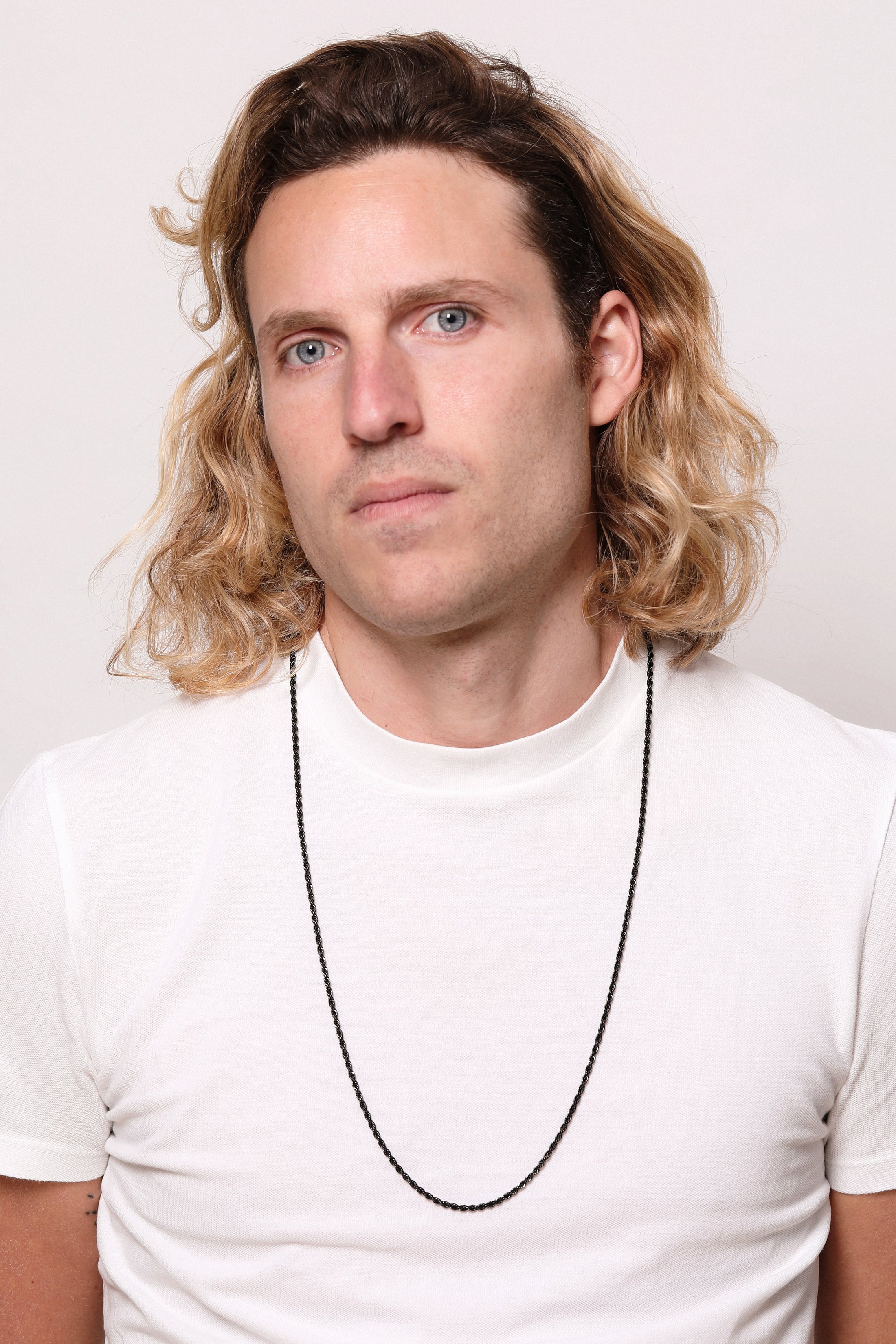 Black Rope Chain Necklace