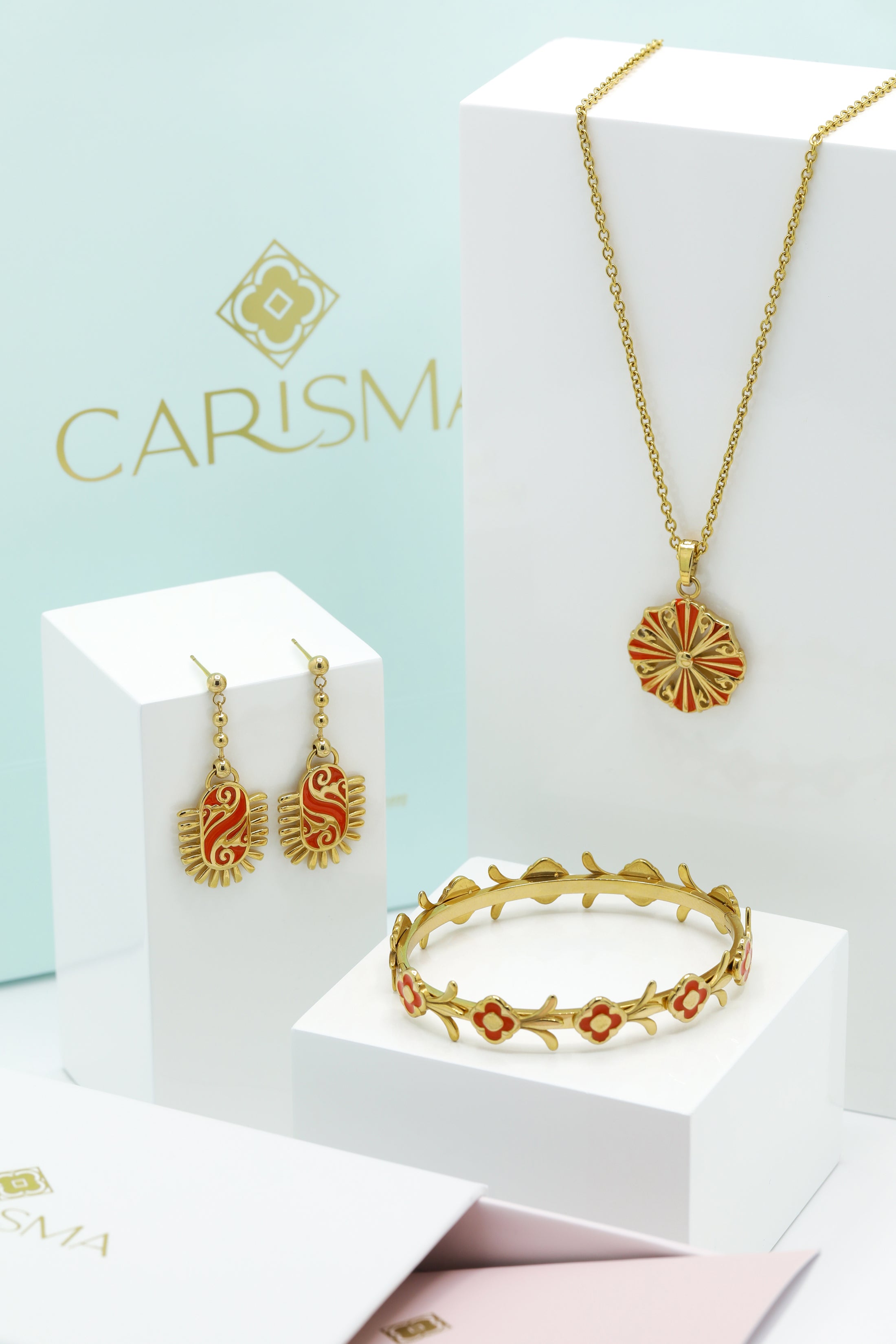 San Bastjan Pendant, Pompej Bangle & Sant&