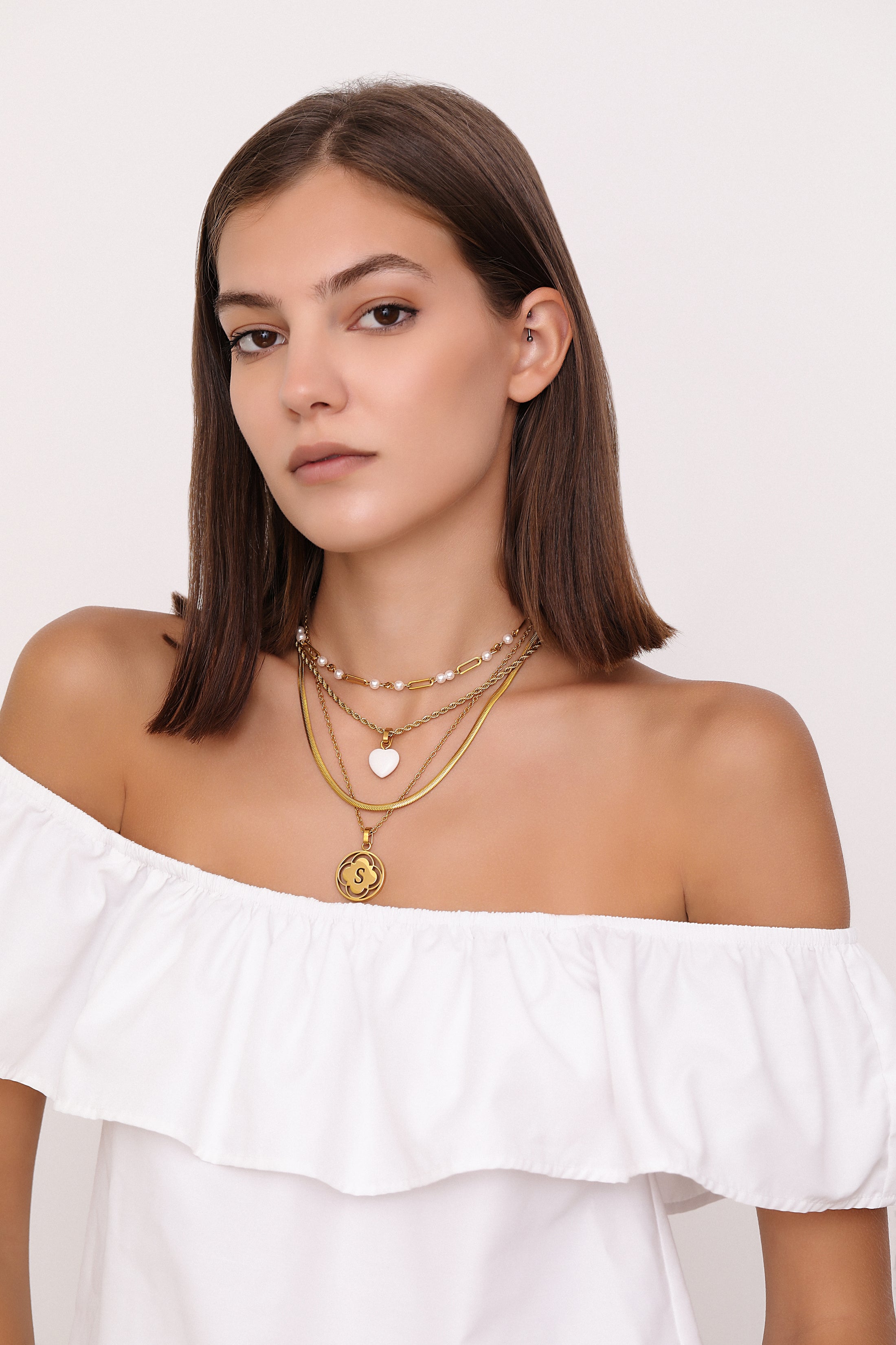 Freshwater Pearl Link Chain Necklace