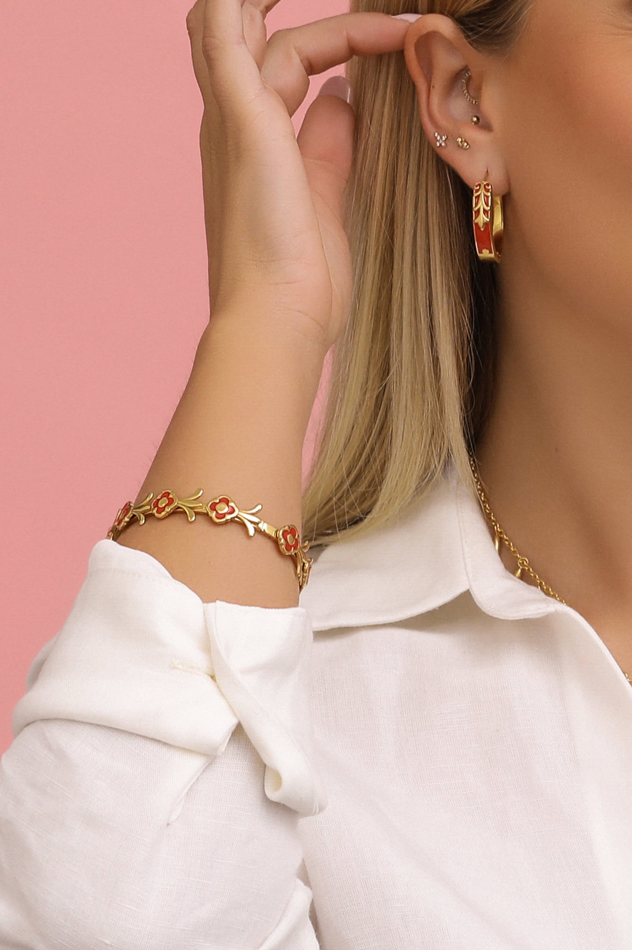 San Bastjan Pendant, Pompej Bangle & Sant&