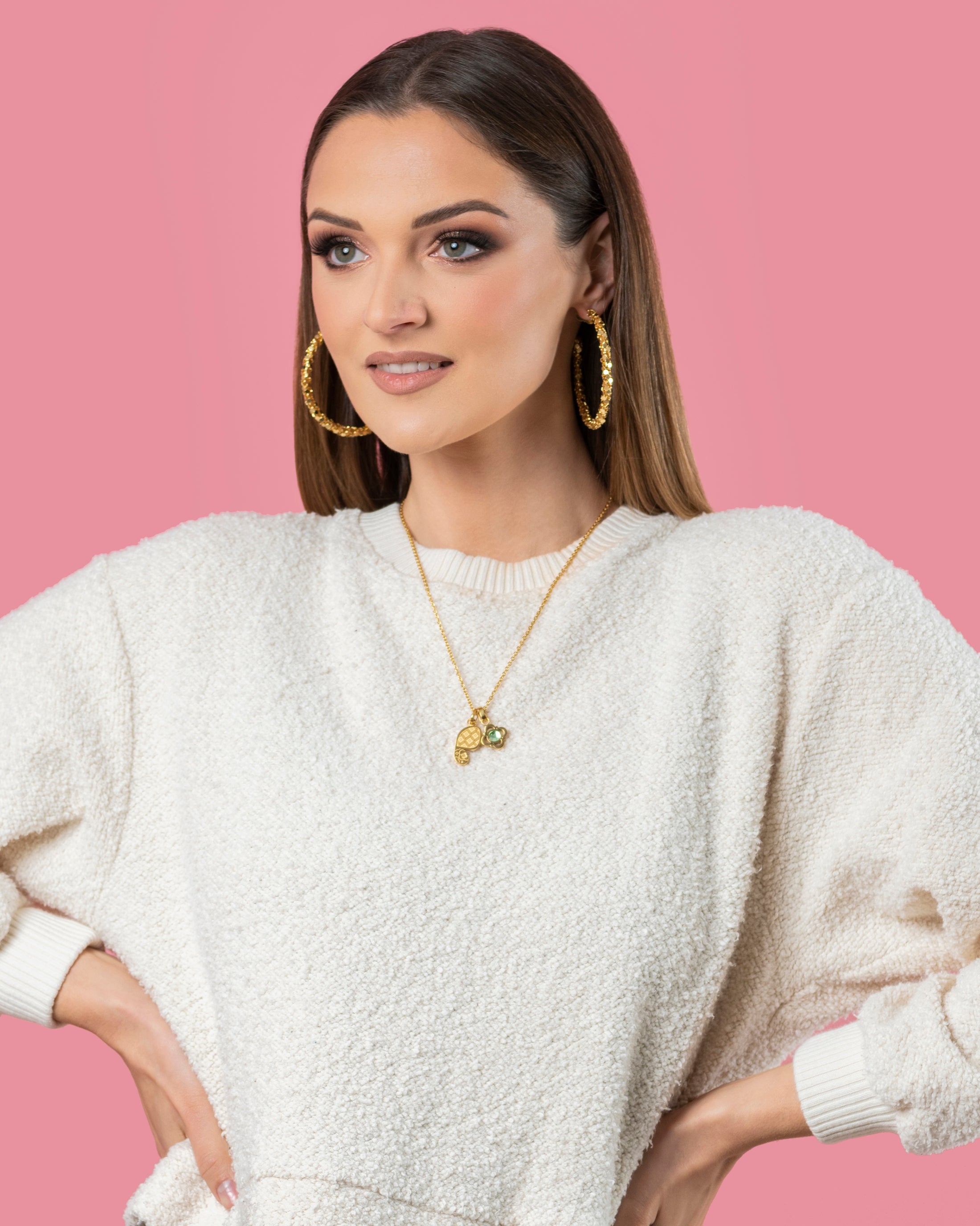 L-Aqwa Ħabiba Butterfly Wings Pendant Set