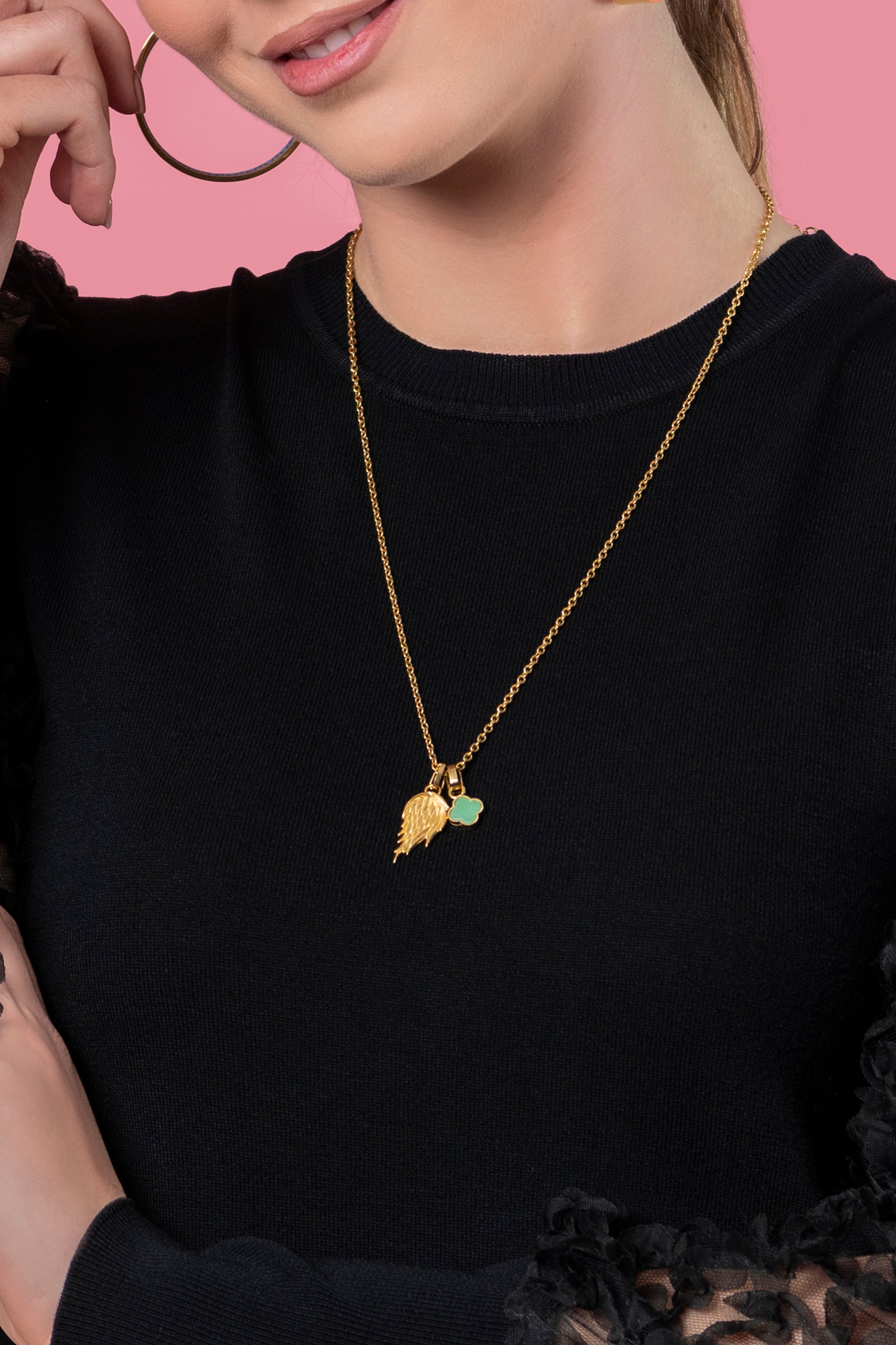 L-Aqwa Ħabiba Angel Wings - Left Pendant