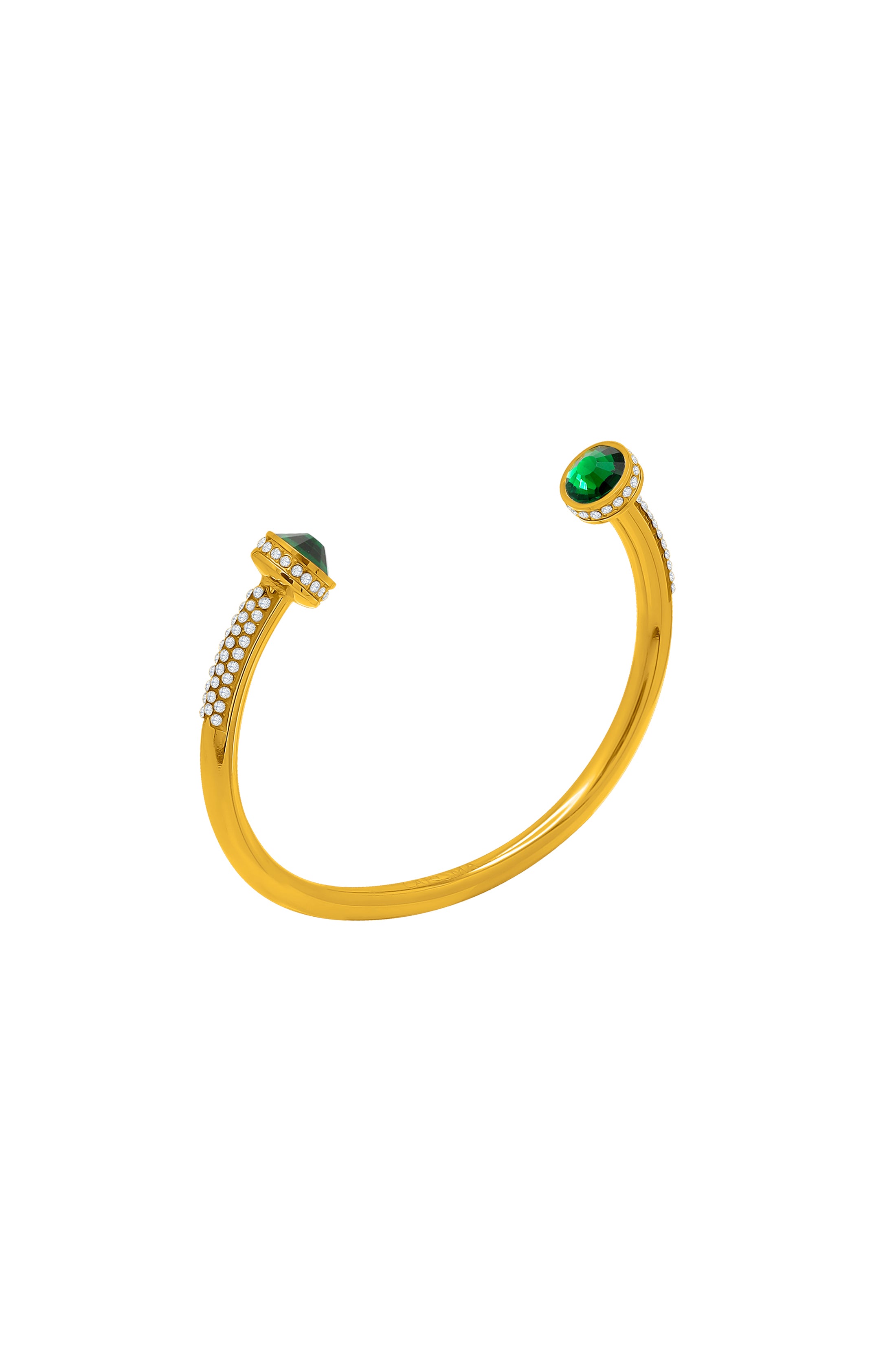 Green Crystal Sphere Bangle