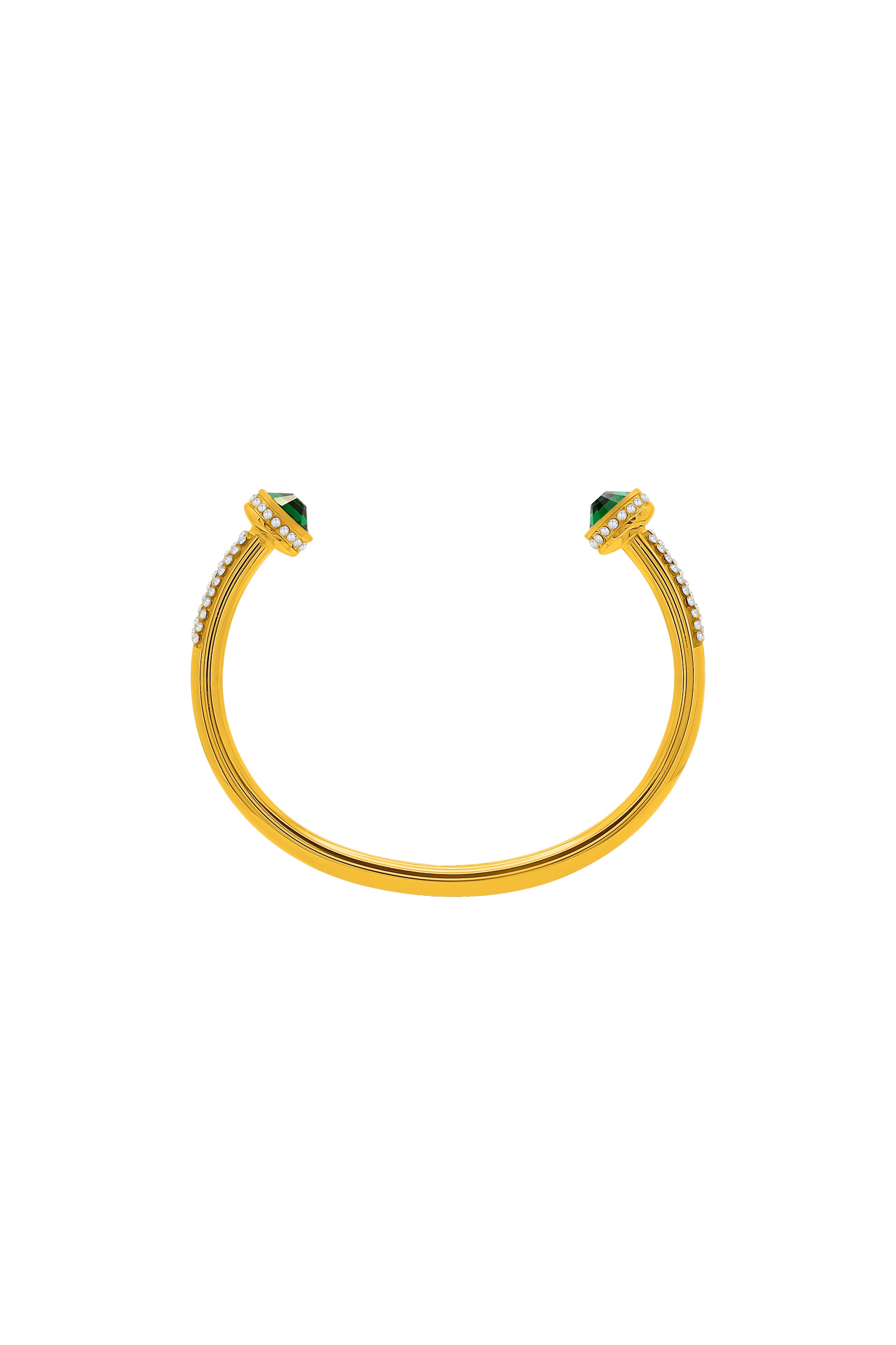 Green Crystal Sphere Bangle