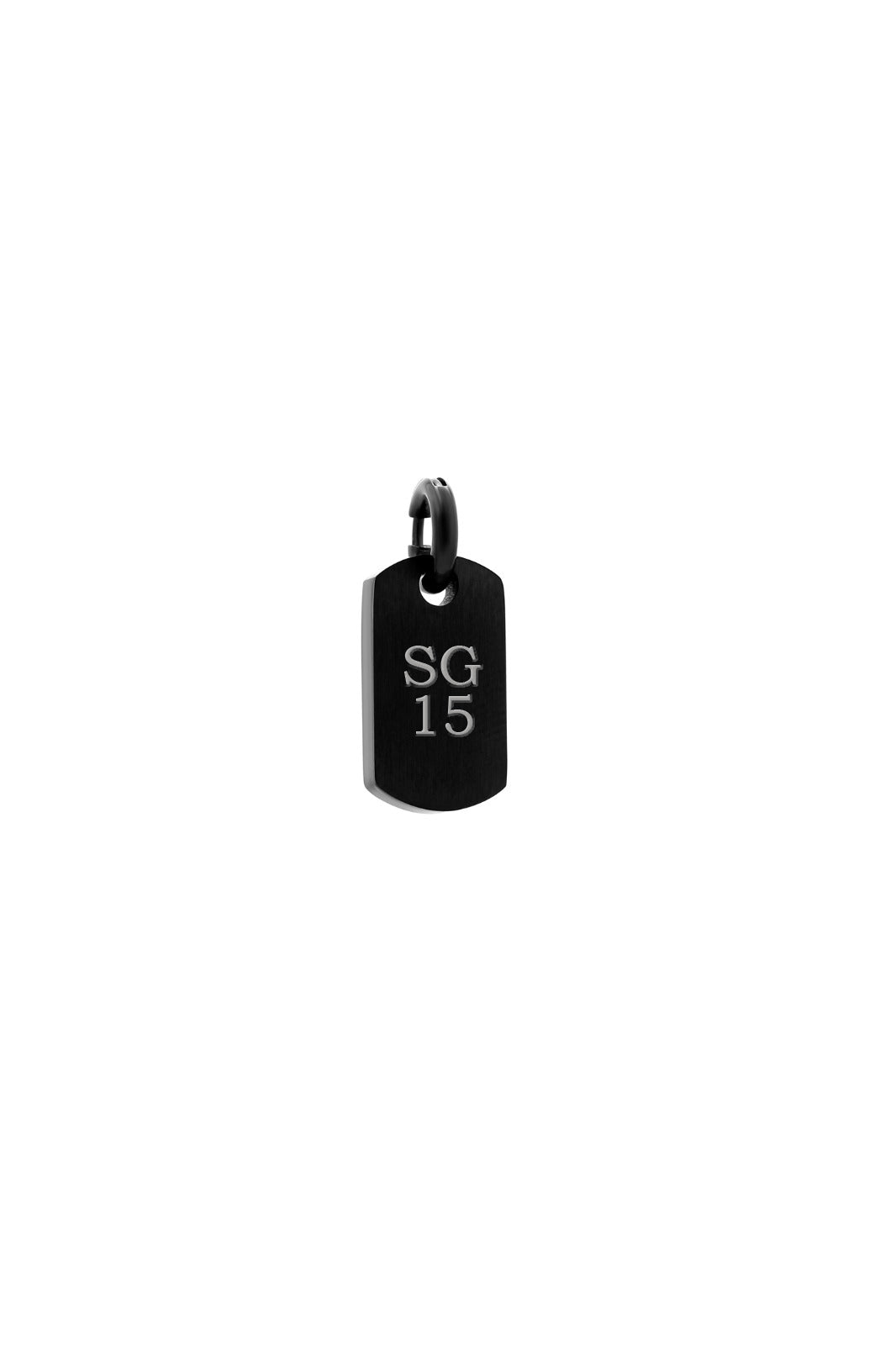 Mini Black Carisma Tag Pendant