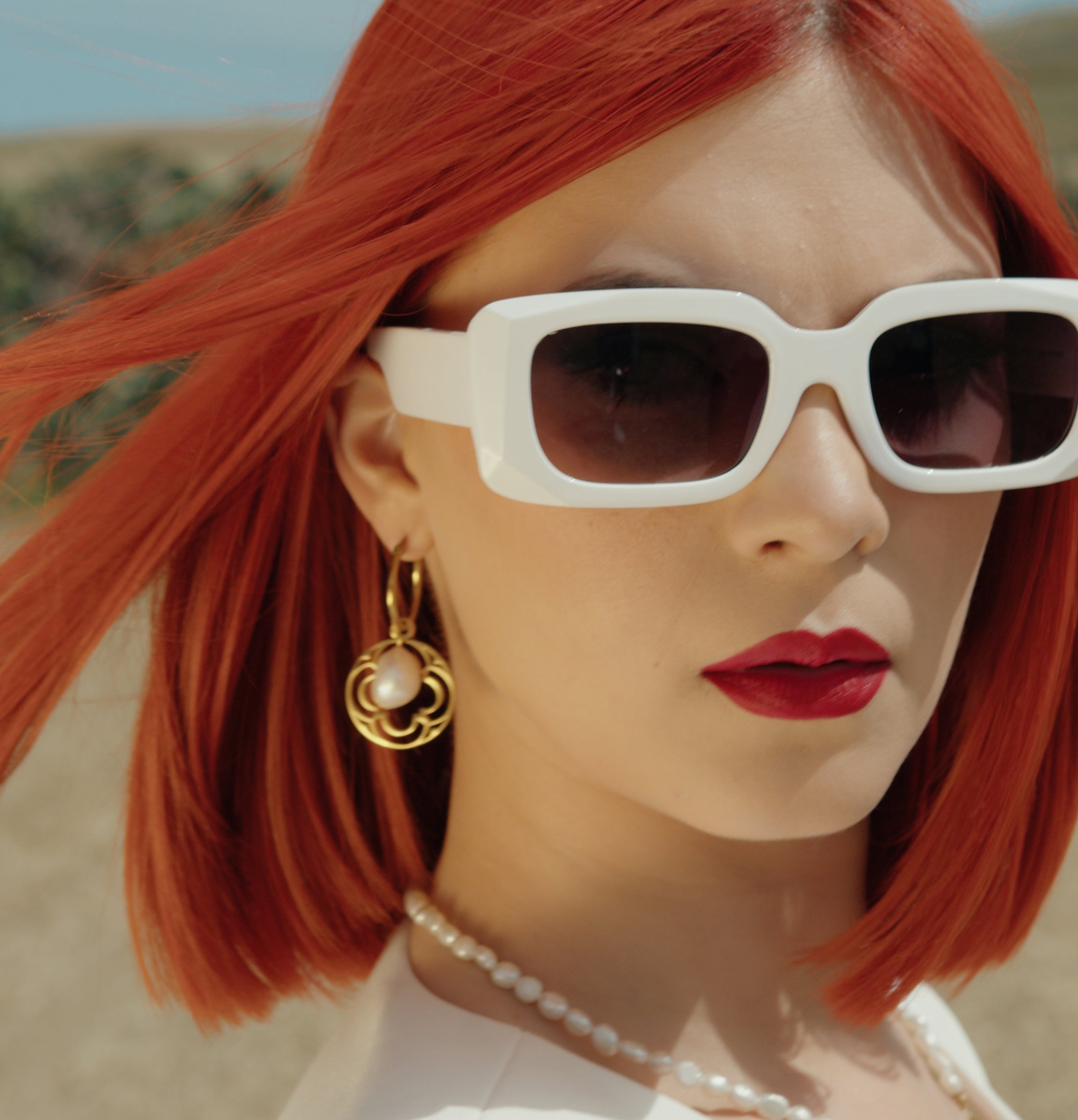 Freshwater Pearl Pendant Earring Set