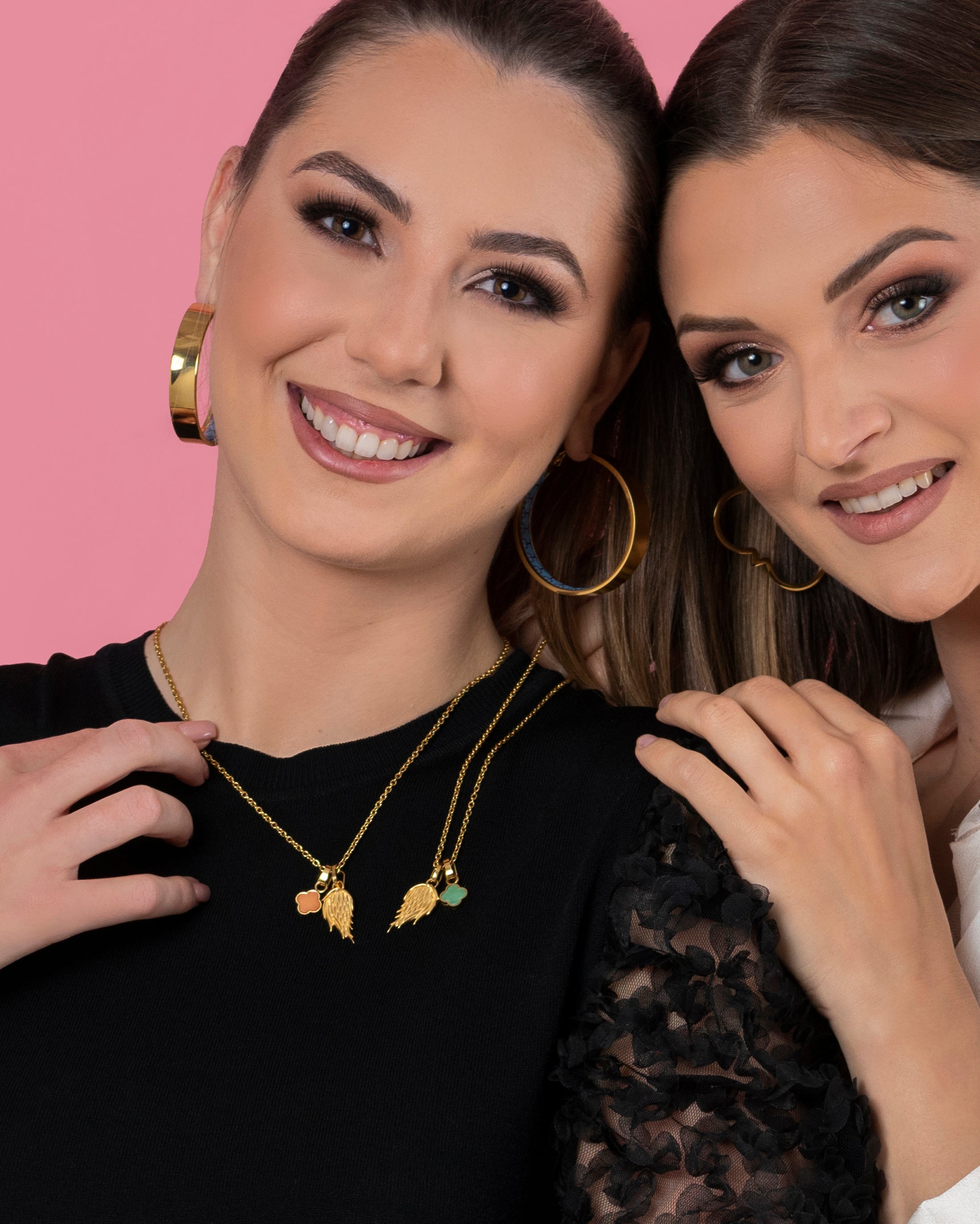 L-Aqwa Ħabiba Angel Wings Pendant & Carisma Birthstone Pendant Gift Set