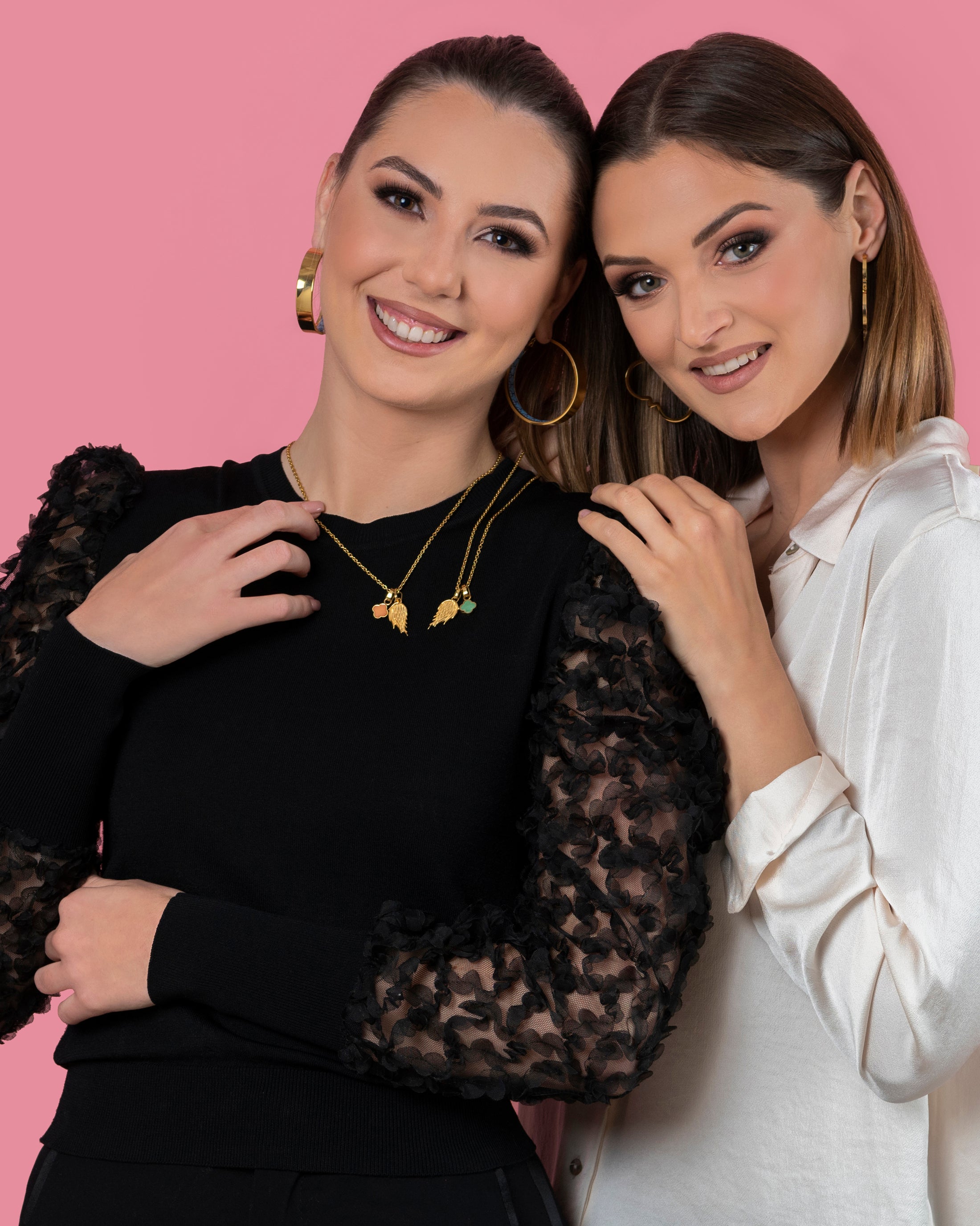 L-Aqwa Ħabiba Angel Wings Pendant & Carisma Birthstone Pendant Gift Set