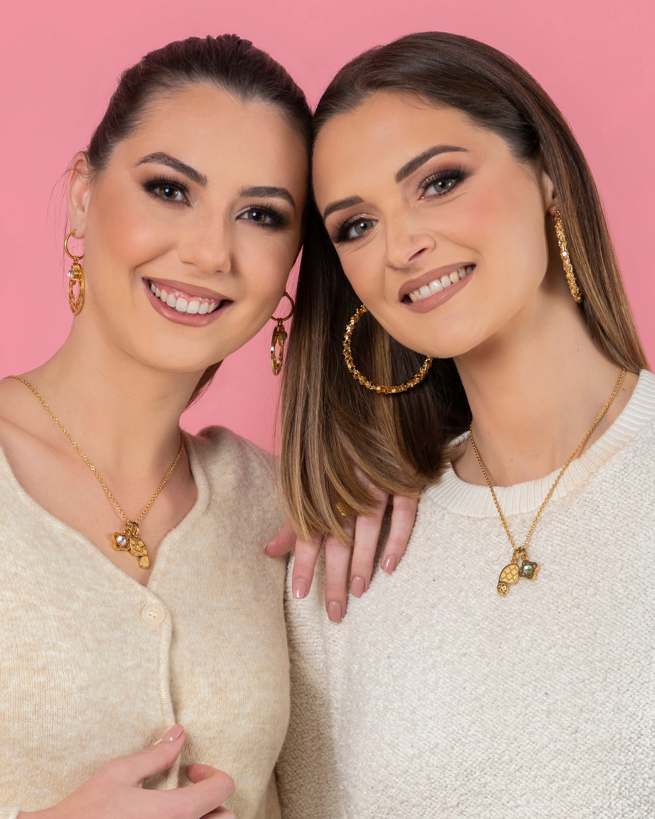 L-Aqwa Ħabiba Butterfly Wings Pendants & Carisma Logo Birthstone Pendant Gift Set