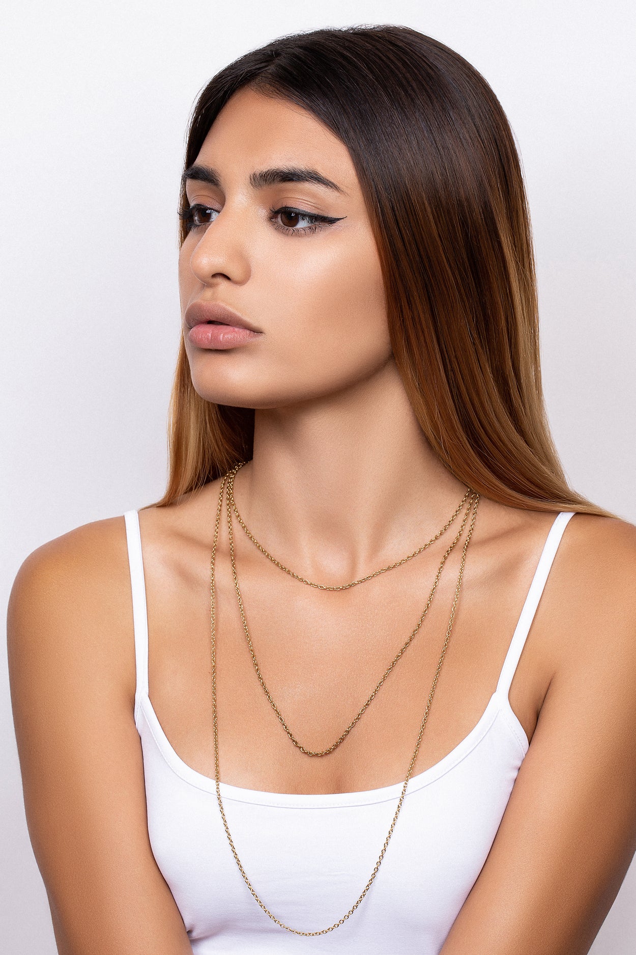 Chain Necklace with Adjustable Toggle