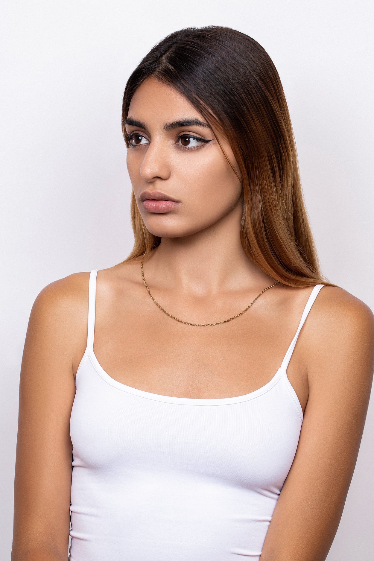 Chain Necklace with Adjustable Toggle