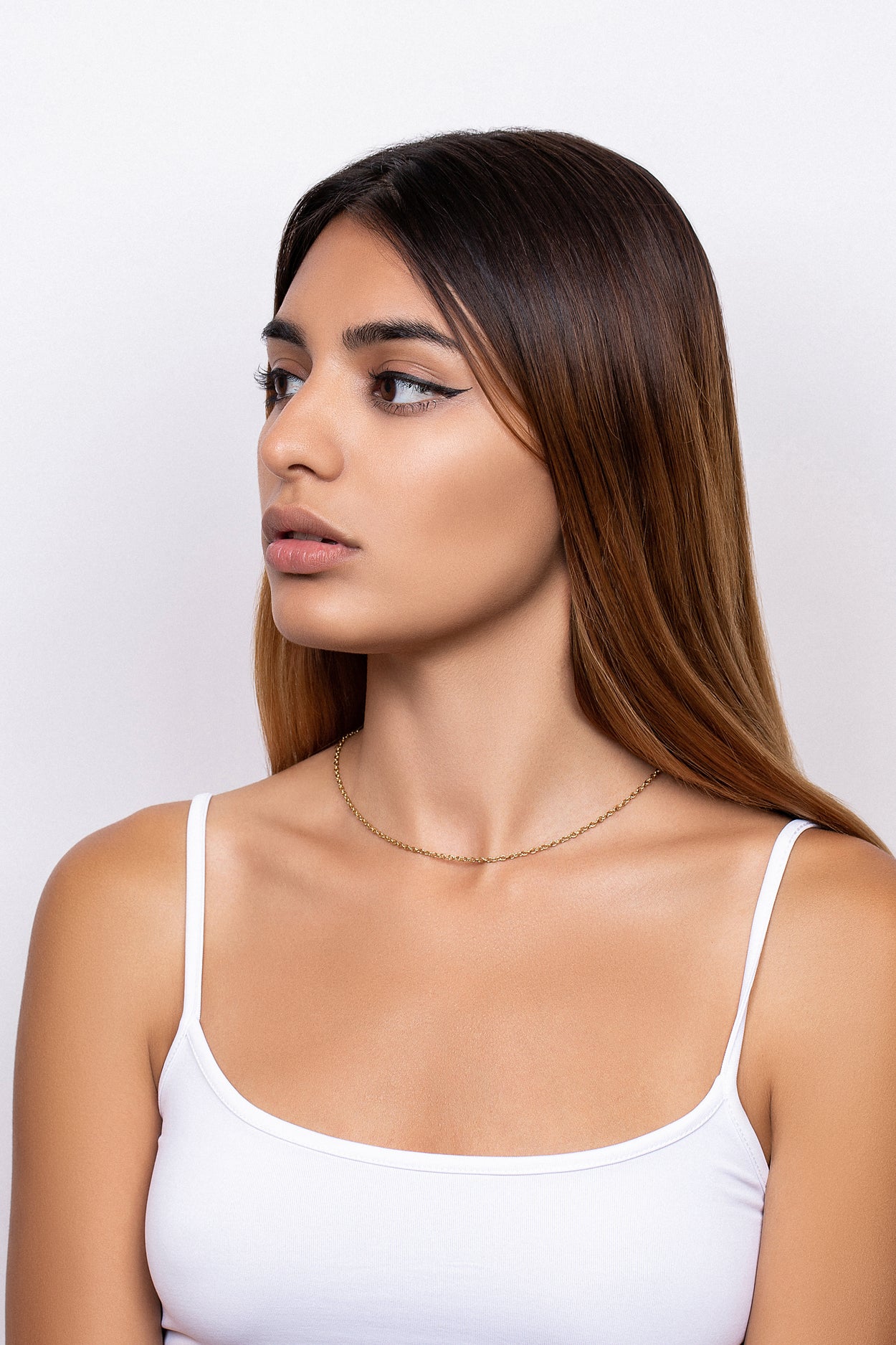 Chain Necklace with Adjustable Toggle