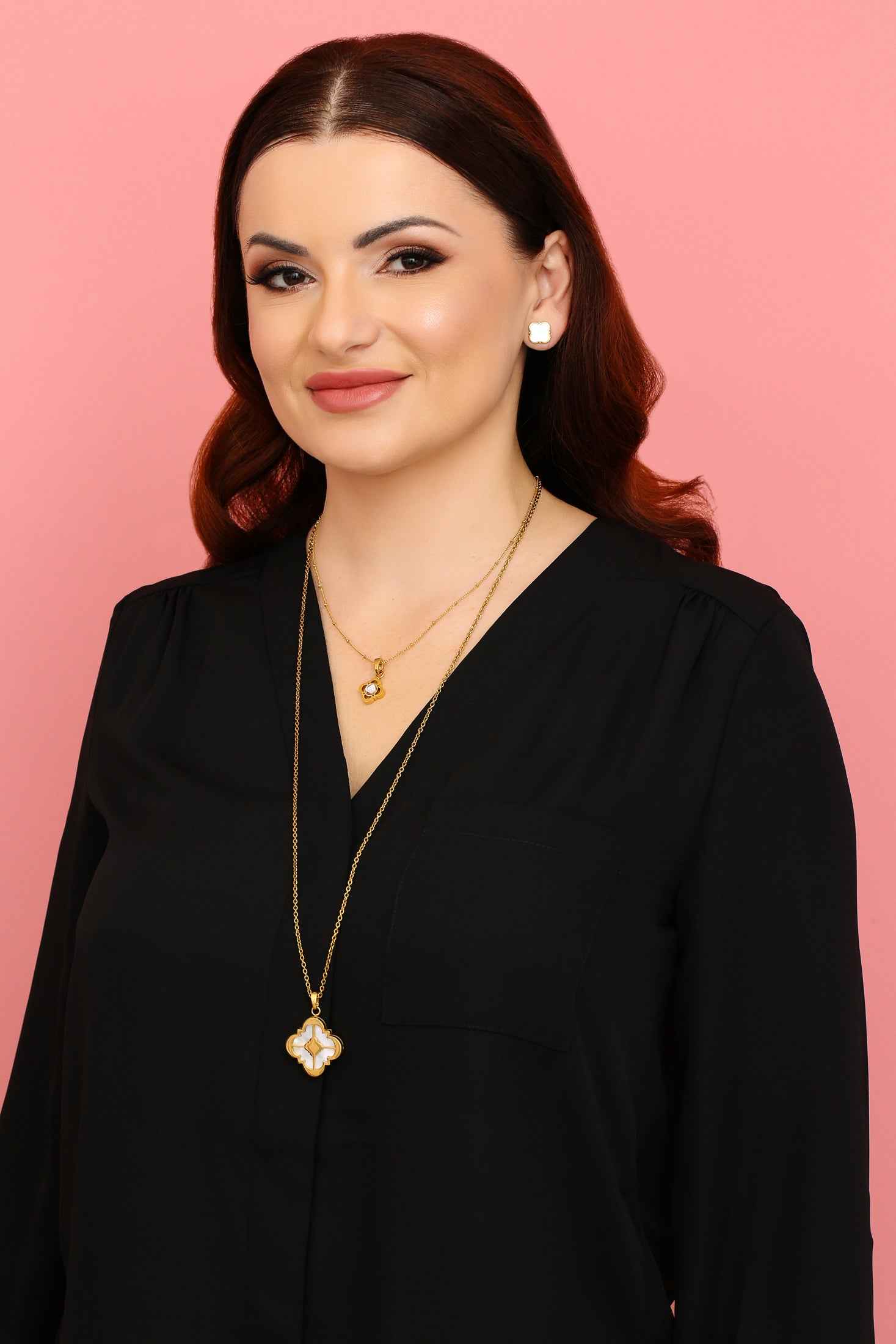 Stone Station Locket Stones - White Mother of Pearl